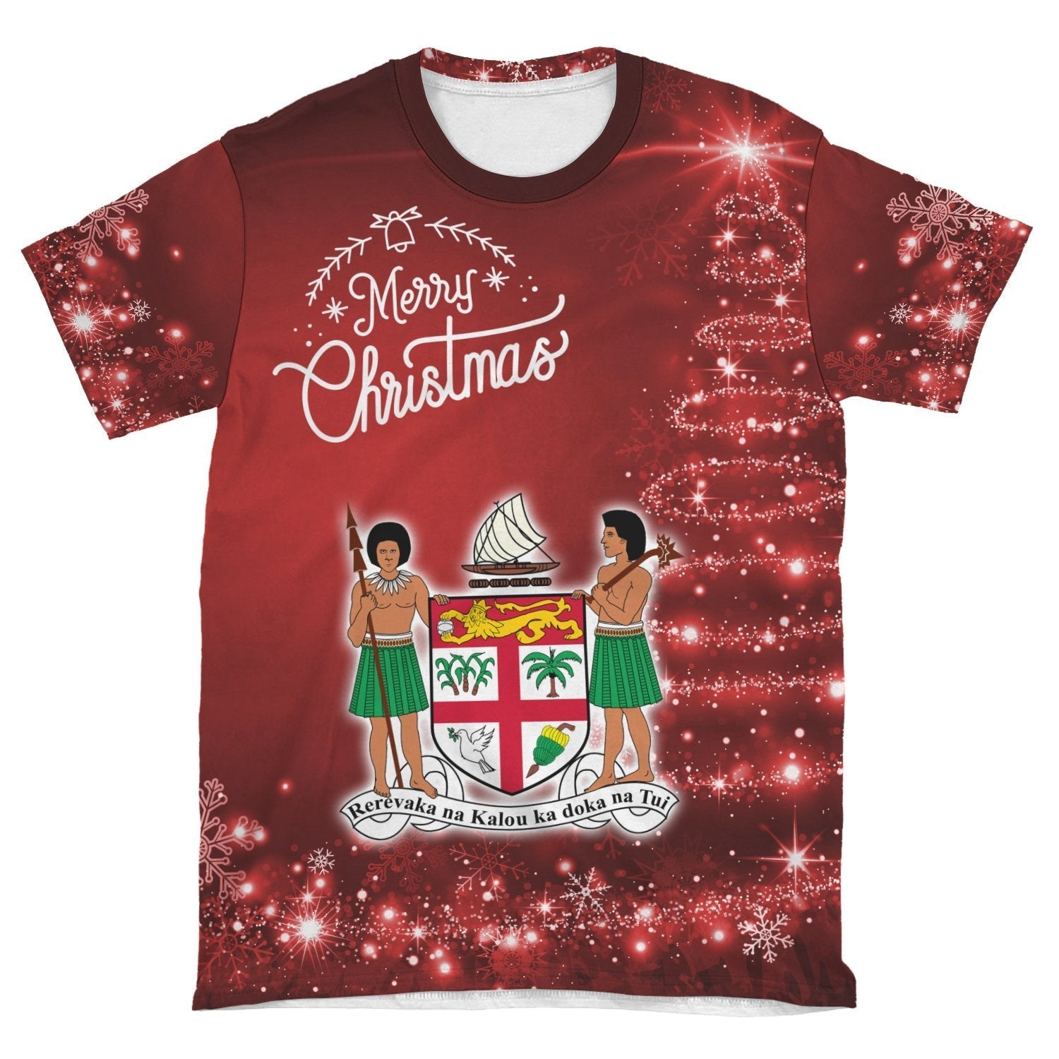 Fiji Christmas T shirt (Women's/Men's) - Vibe Hoodie Shop