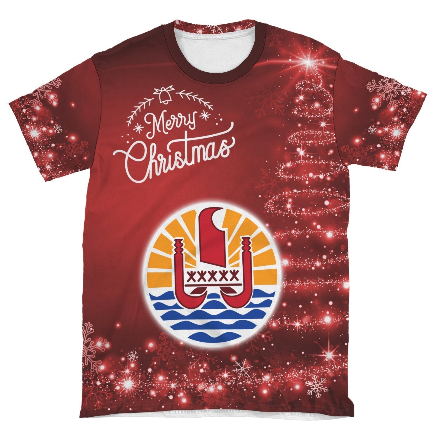 French Polynesia Christmas T shirt (Women's/Men's) - Vibe Hoodie Shop