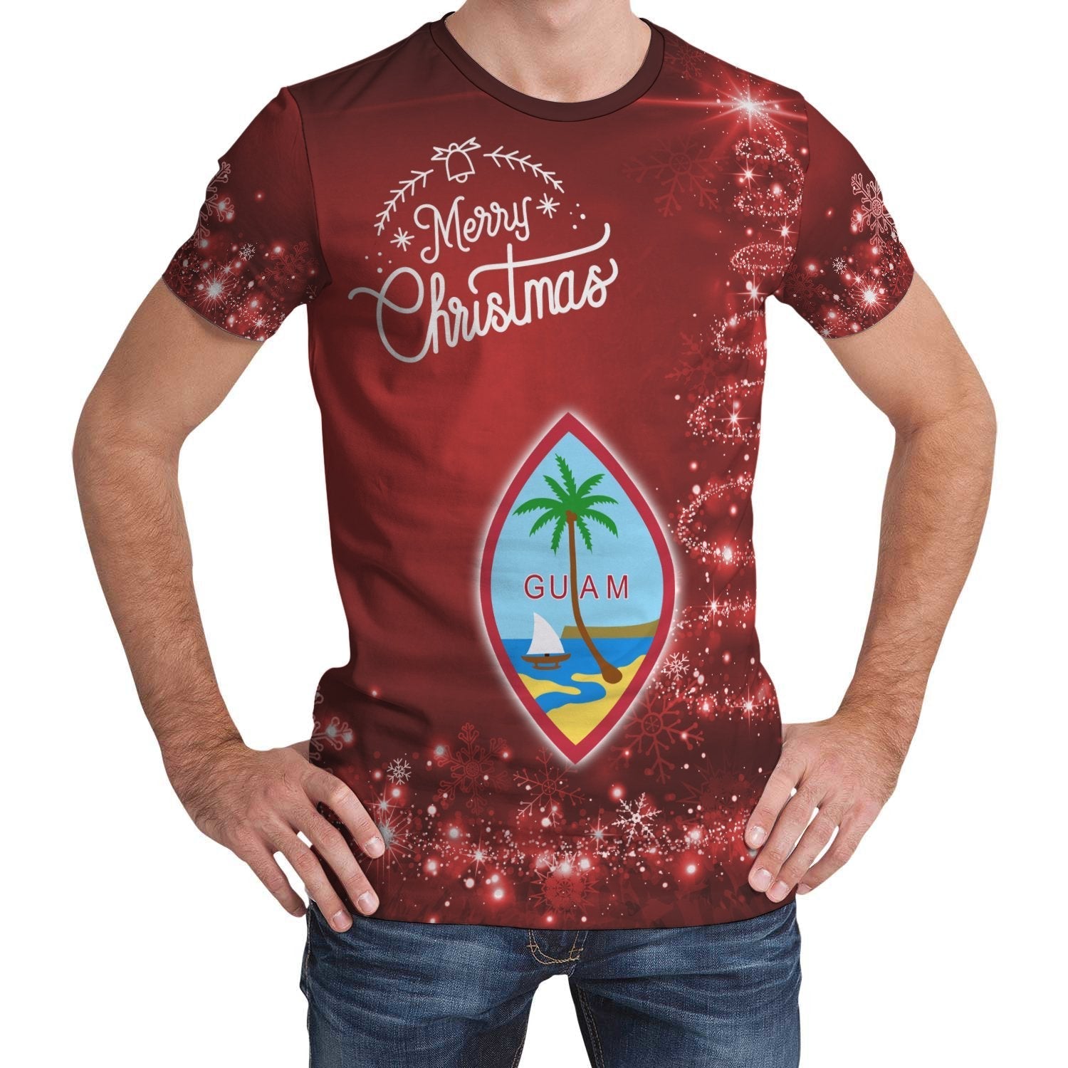 Guam Christmas T shirt (Women's/Men's) - Vibe Hoodie Shop