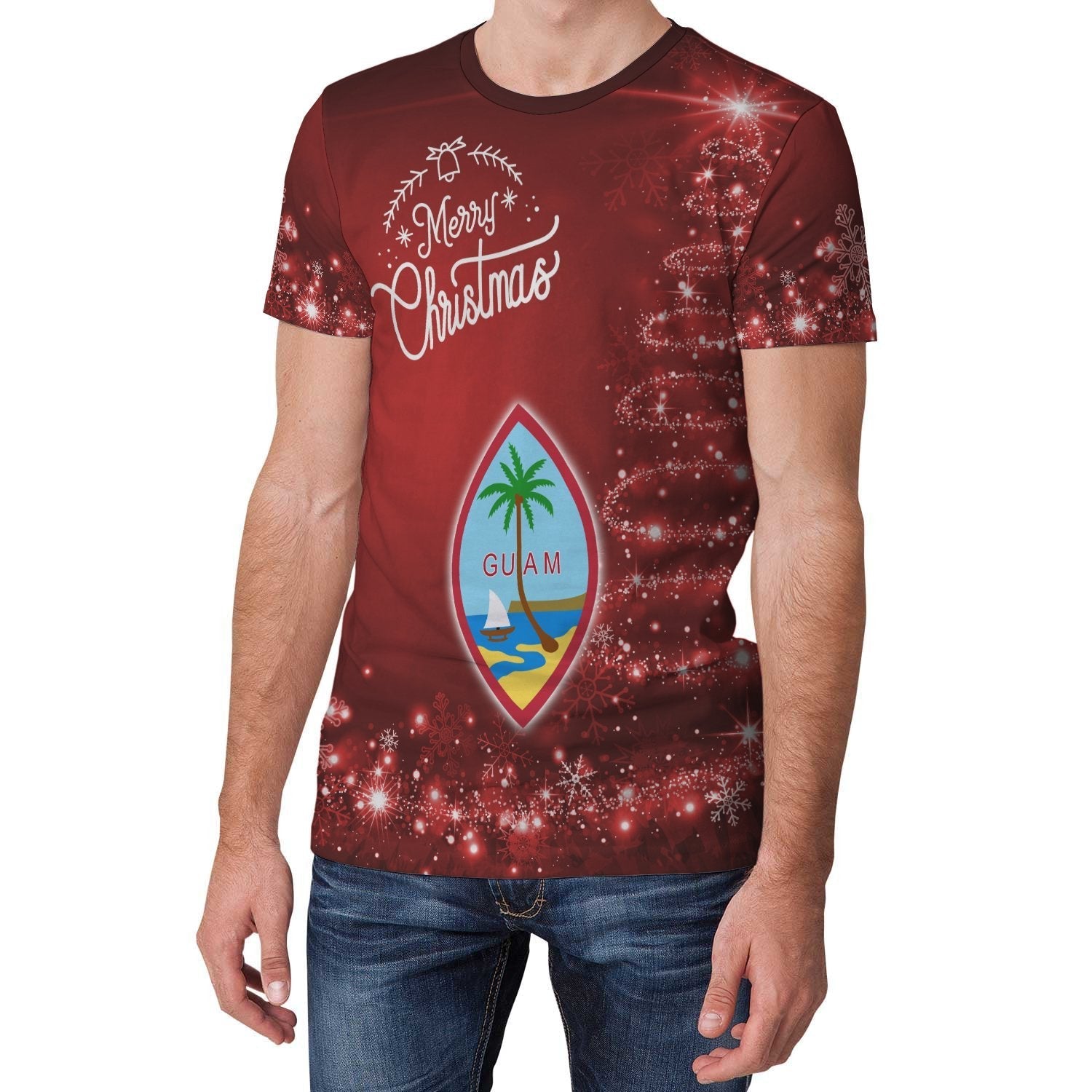 Guam Christmas T shirt (Women's/Men's) - Vibe Hoodie Shop