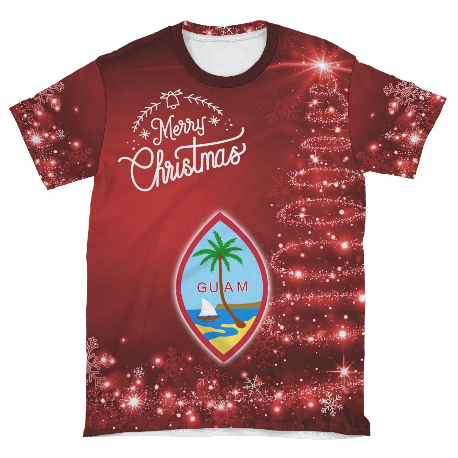 Guam Christmas T shirt (Women's/Men's) - Vibe Hoodie Shop