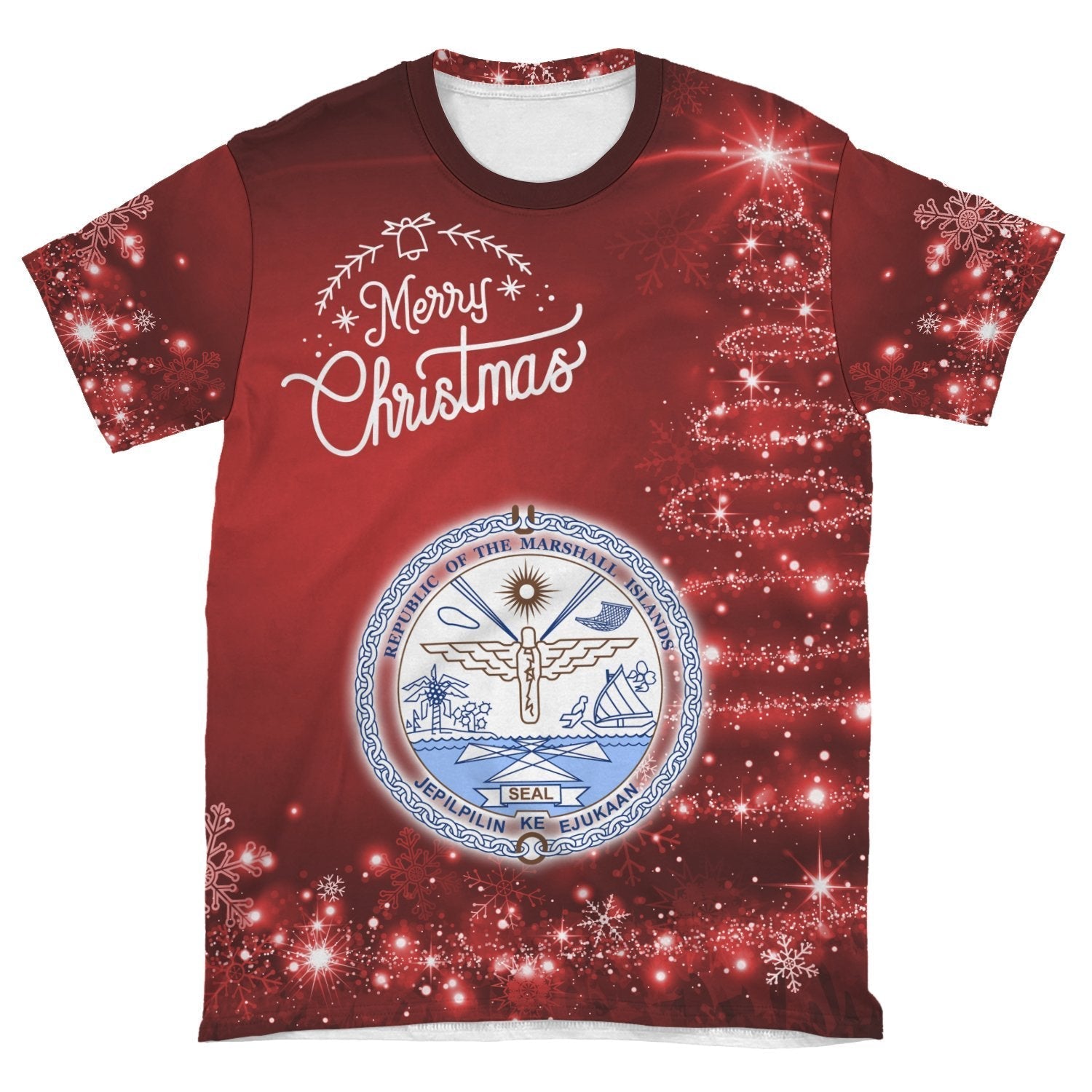 Marshall Islands Christmas T shirt (Women's/Men's) - Vibe Hoodie Shop