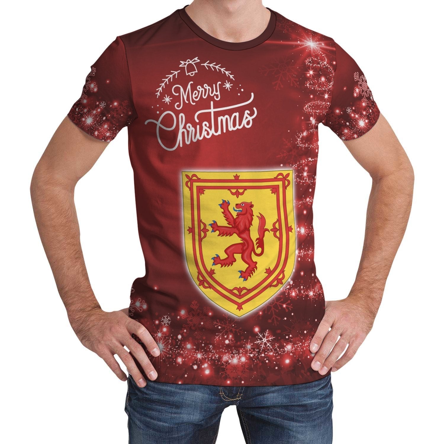 Scotland Christmas T shirt (Women's/Men's) - Vibe Hoodie Shop