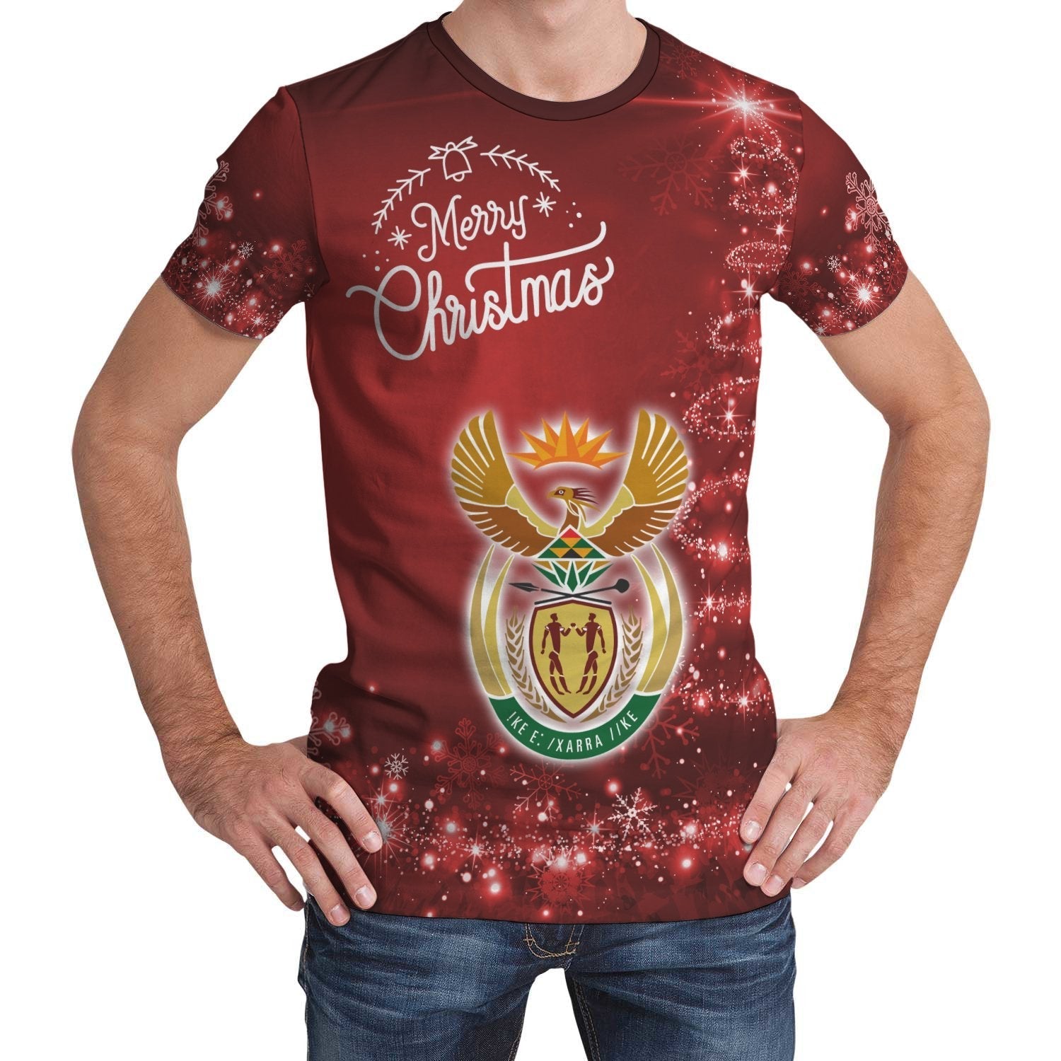 South Africa Christmas T shirt (Women's/Men's) - Vibe Hoodie Shop