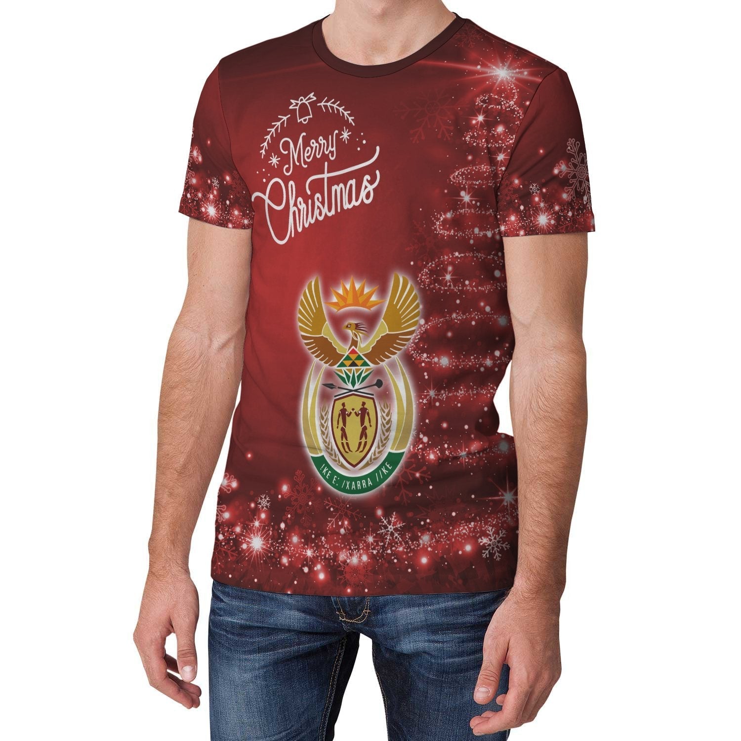 South Africa Christmas T shirt (Women's/Men's) - Vibe Hoodie Shop