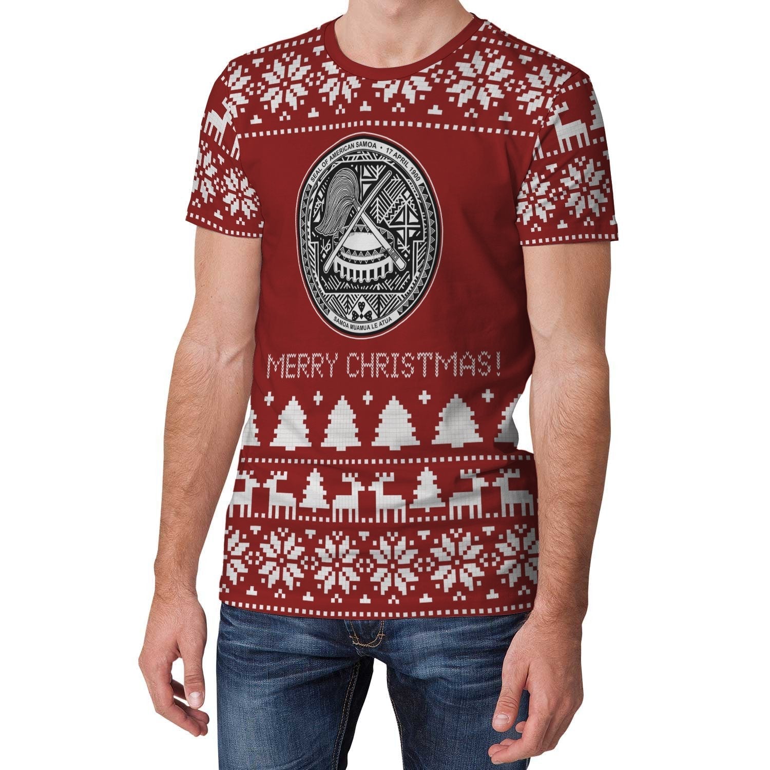 American Samoa Christmas T shirt (Women's/Men's) - Vibe Hoodie Shop