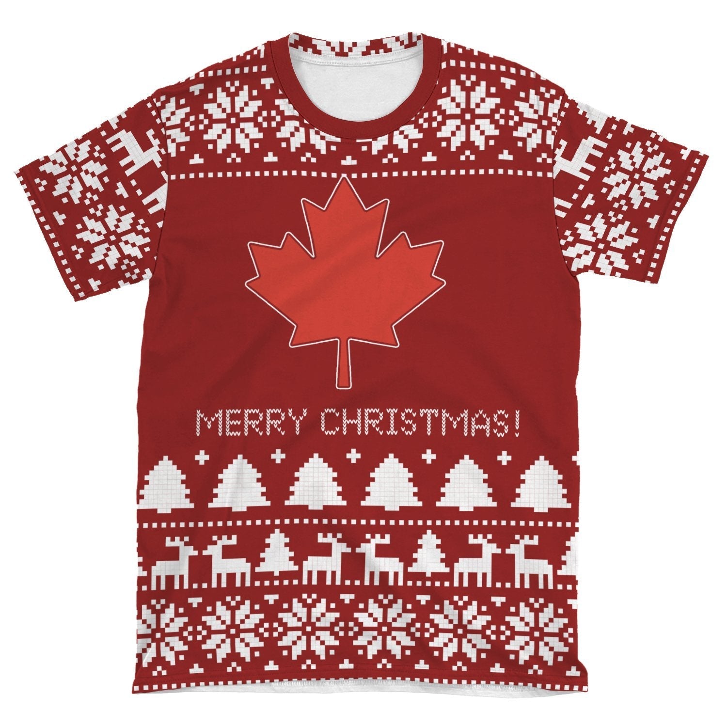 Canada Christmas T shirt (Women's/Men's) - Vibe Hoodie Shop