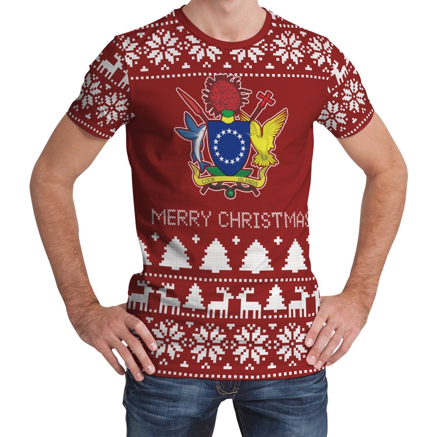 Cook Islands Christmas T shirt (Women's/Men's) - Vibe Hoodie Shop