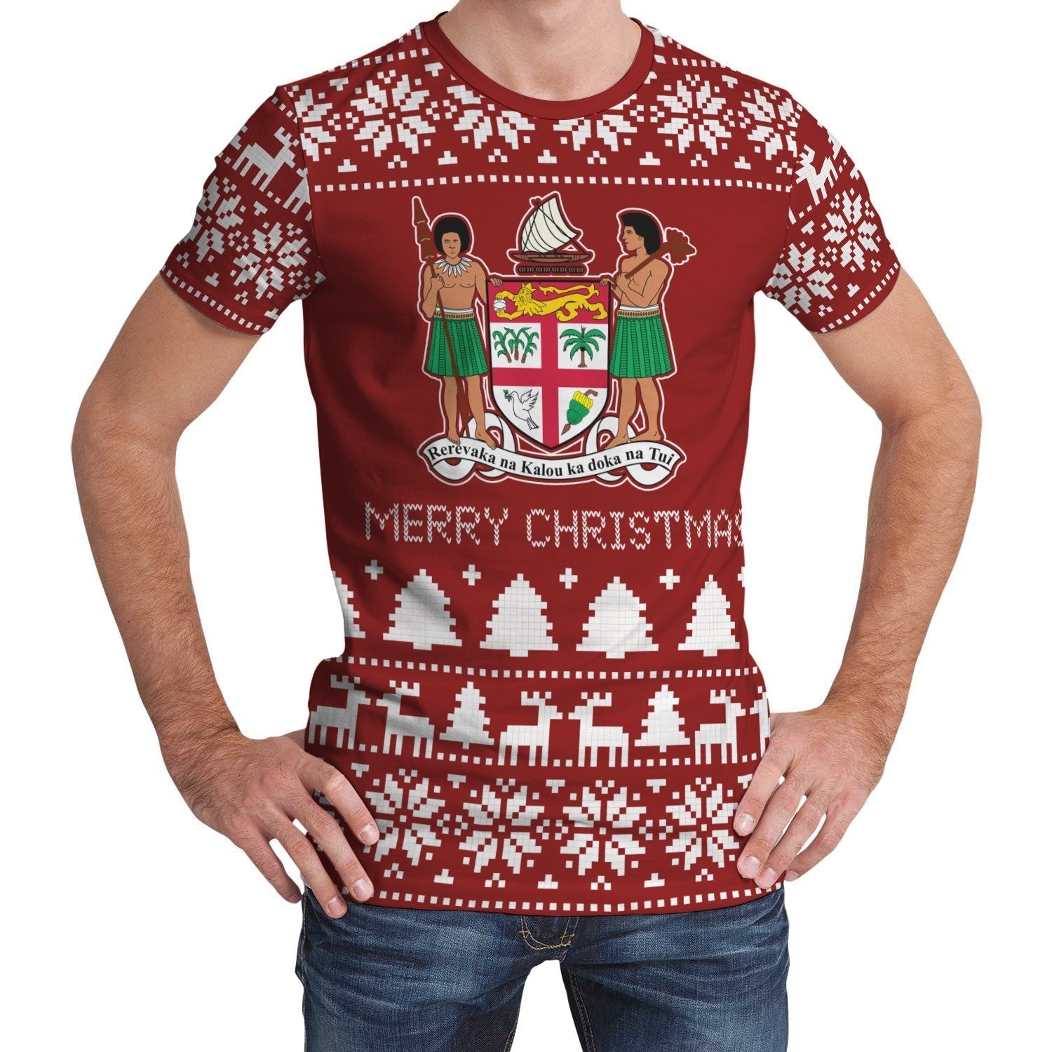 Fiji Christmas T shirt (Women's/Men's) - Vibe Hoodie Shop