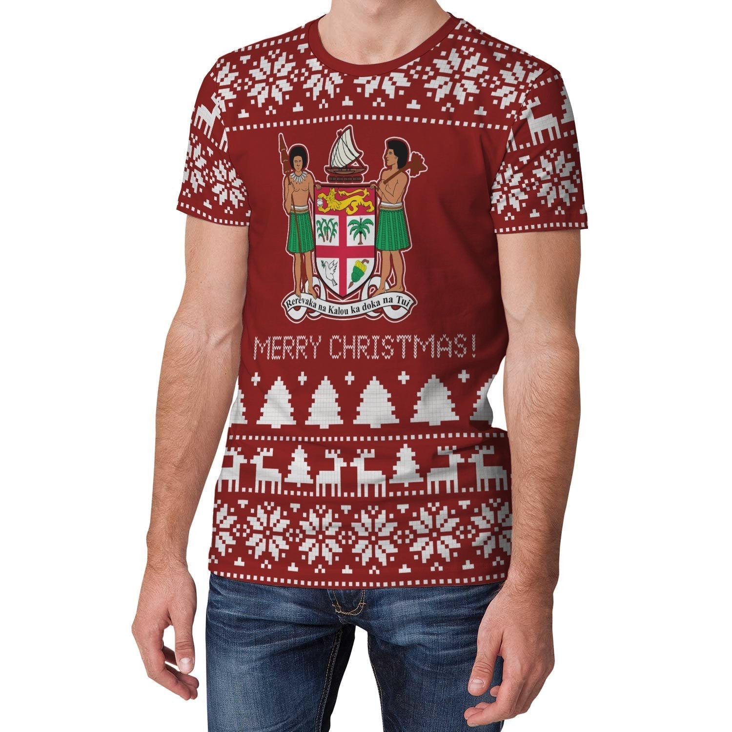 Fiji Christmas T shirt (Women's/Men's) - Vibe Hoodie Shop