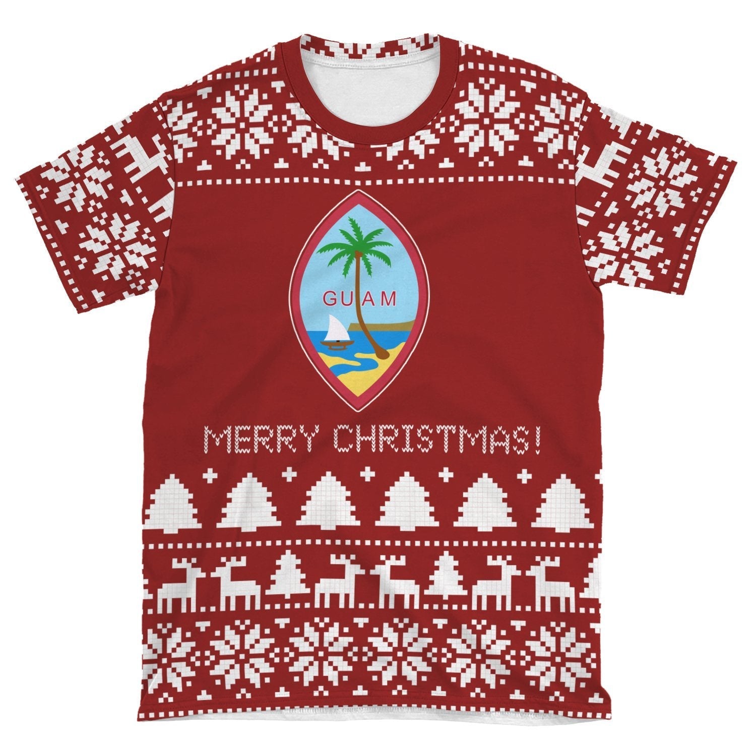 Guam Christmas T shirt (Women's/Men's) - Vibe Hoodie Shop