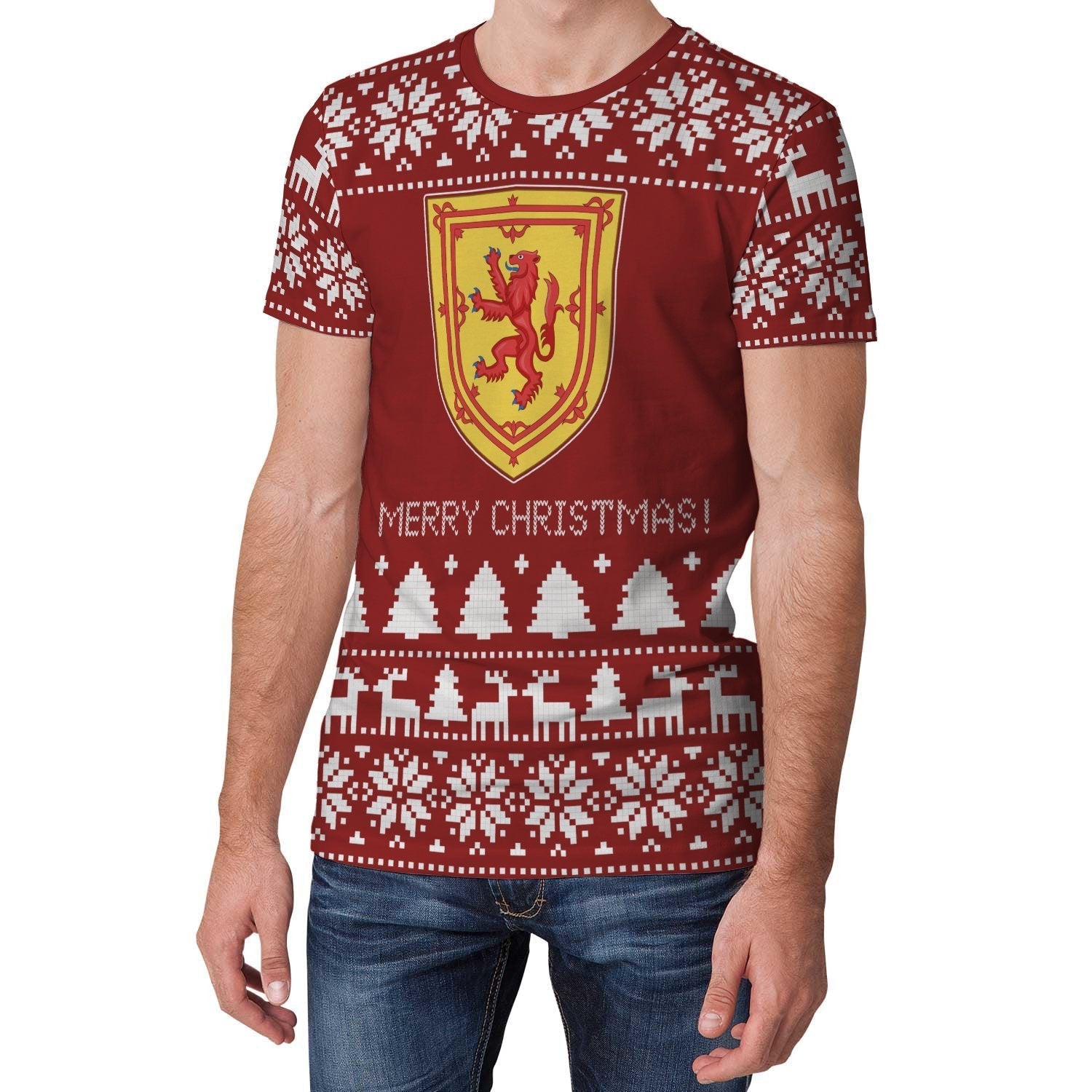 Scotland Christmas T shirt (Women's/Men's) - Vibe Hoodie Shop