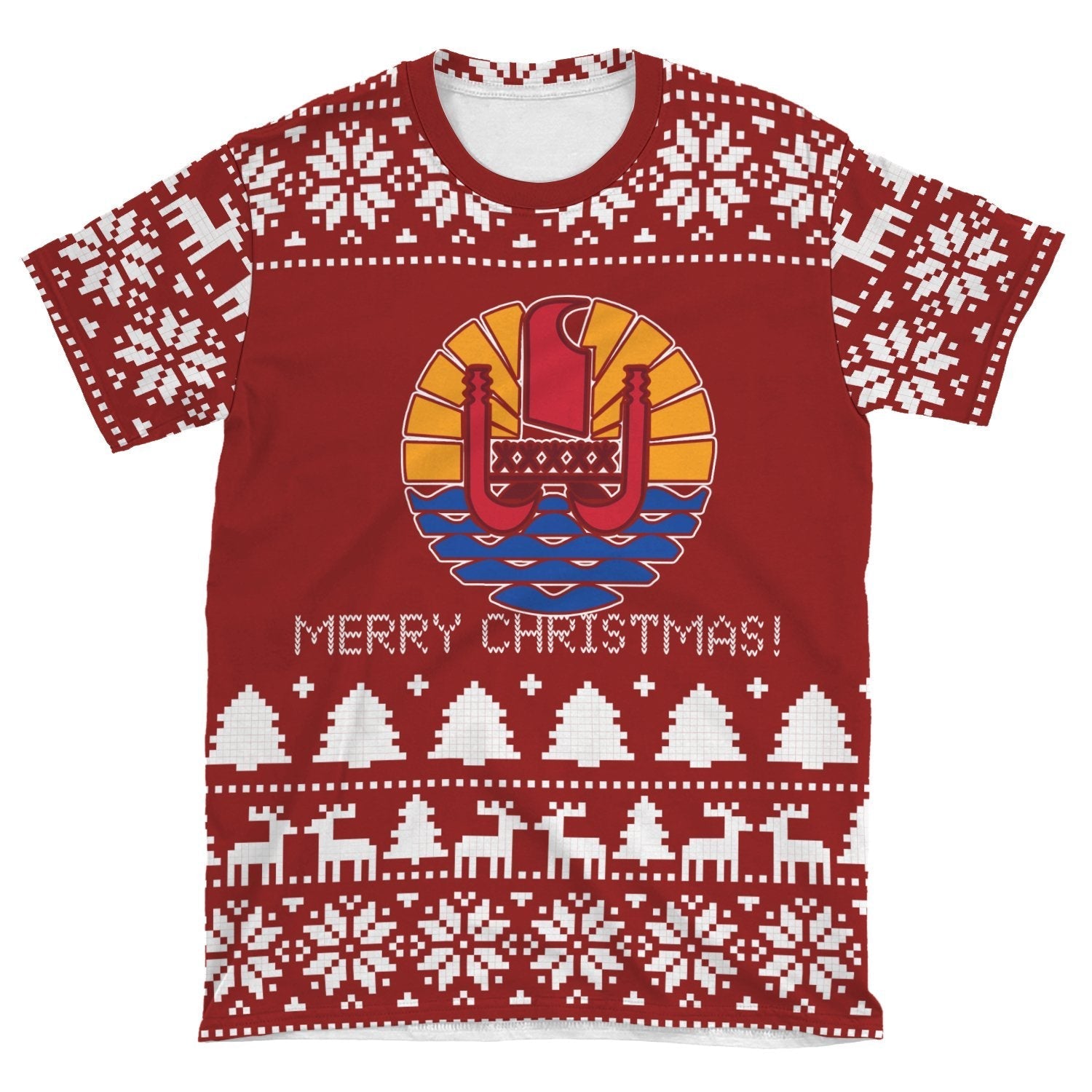 Tahiti Christmas T shirt (Women's/Men's) - Vibe Hoodie Shop