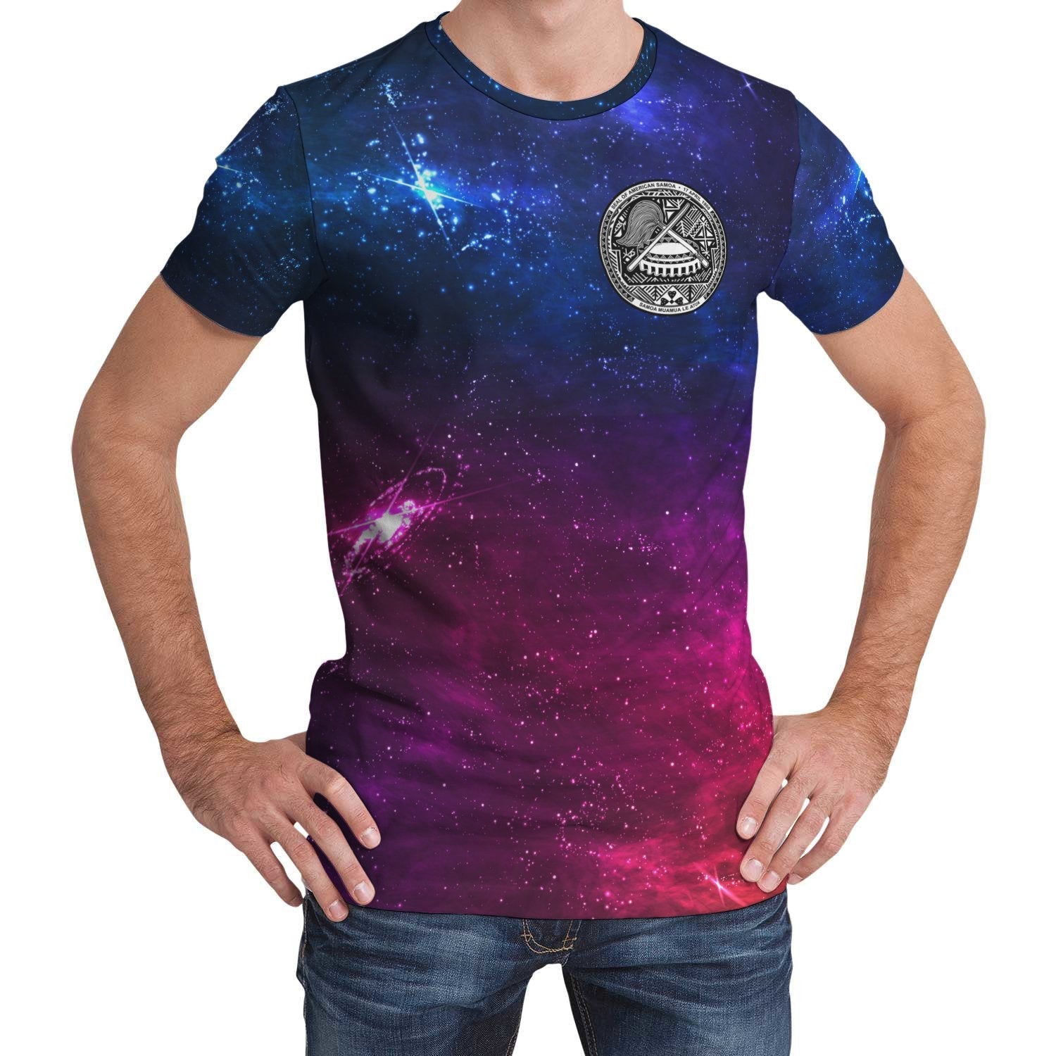 American Samoa T shirt Galaxy - Vibe Hoodie Shop