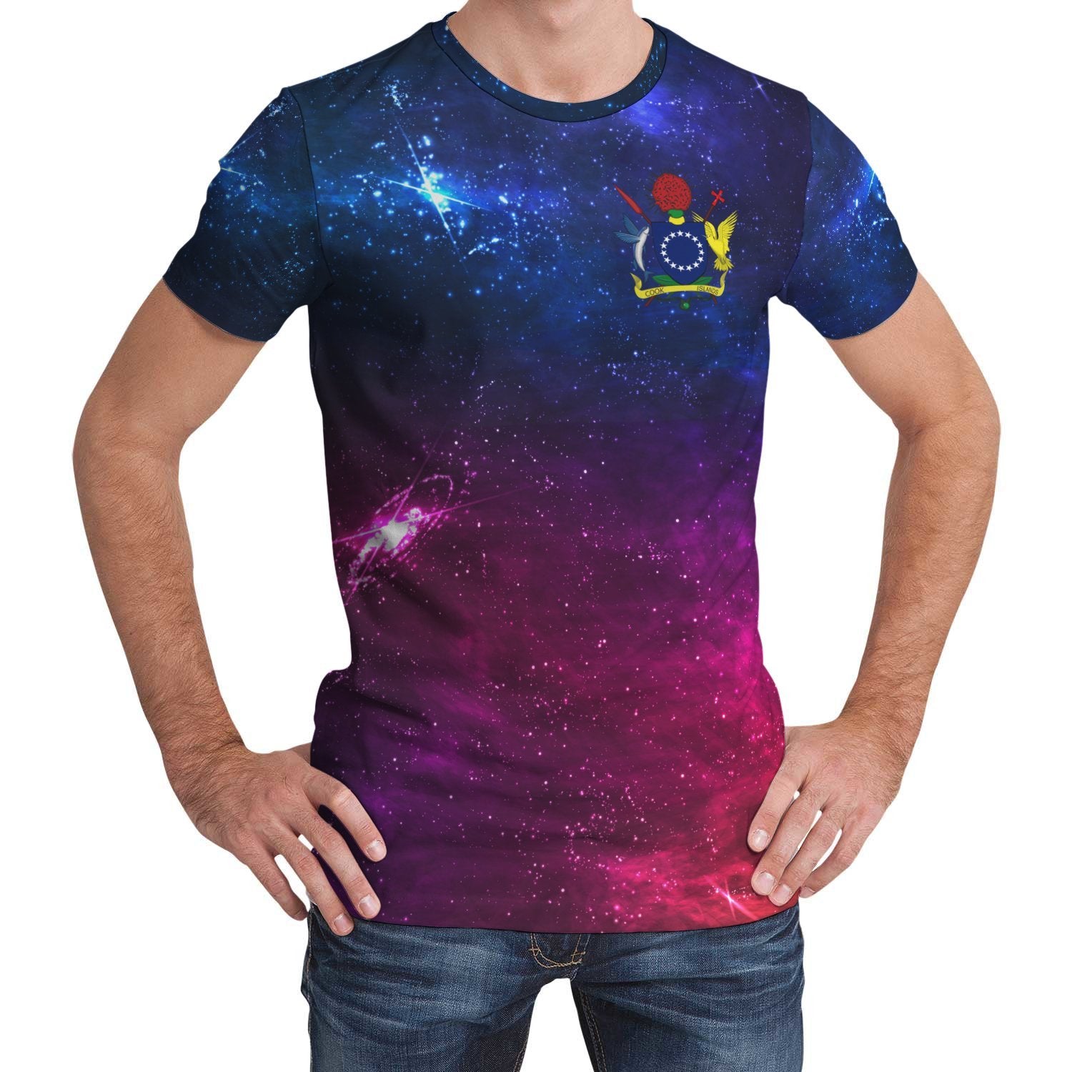 Cook Islands T shirt Galaxy - Vibe Hoodie Shop