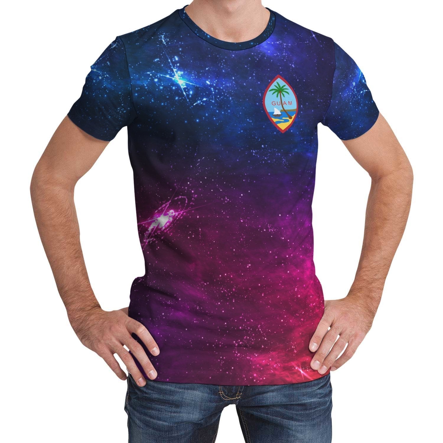 Guam T shirt Galaxy - Vibe Hoodie Shop