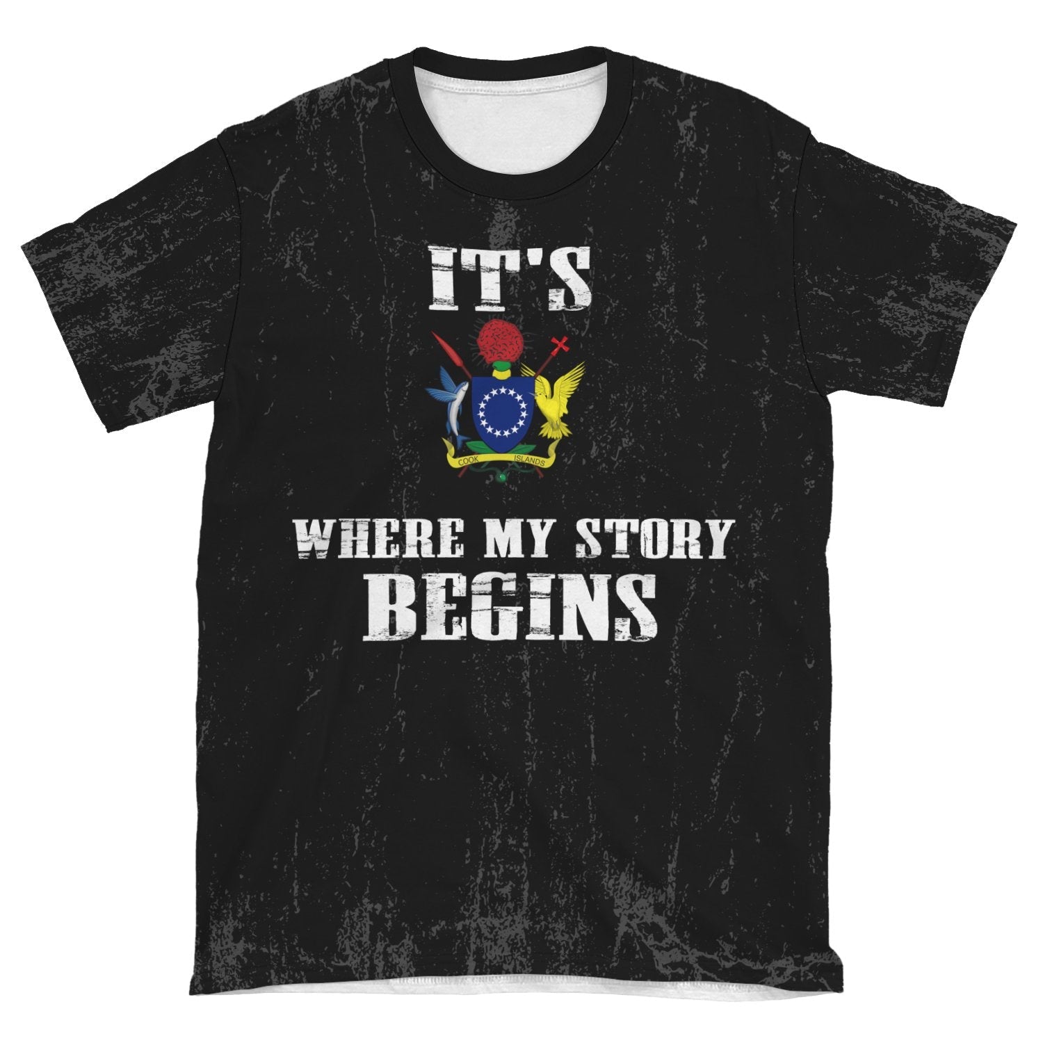 Cook Islands T shirt - It's Where My Story Begins - Vibe Hoodie Shop