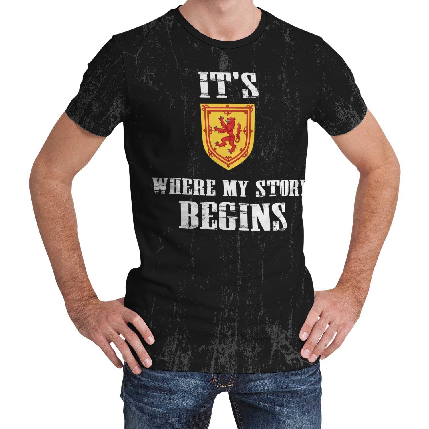 Scotland T shirt - It's Where My Story Begins - Vibe Hoodie Shop