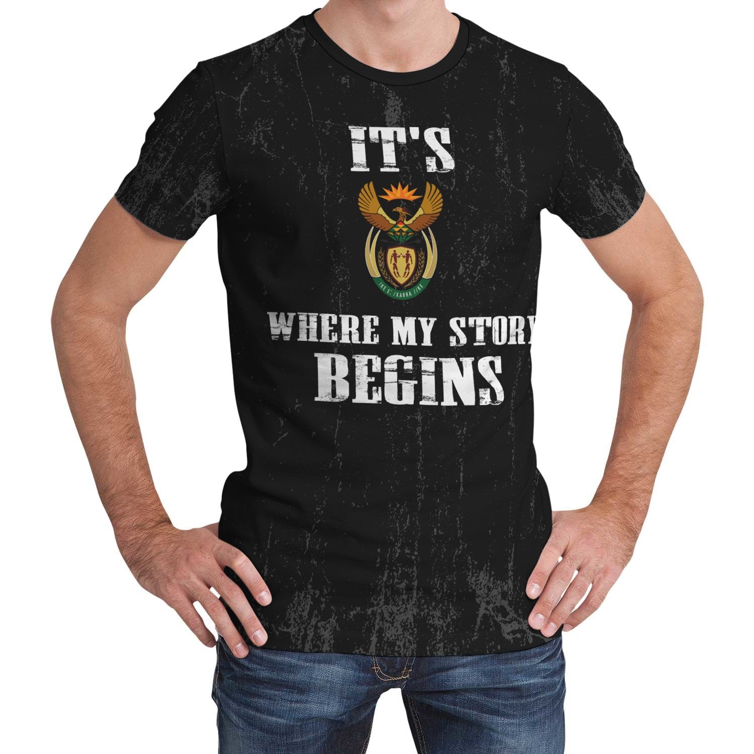 South Africa T shirt - It's Where My Story Begins - Vibe Hoodie Shop