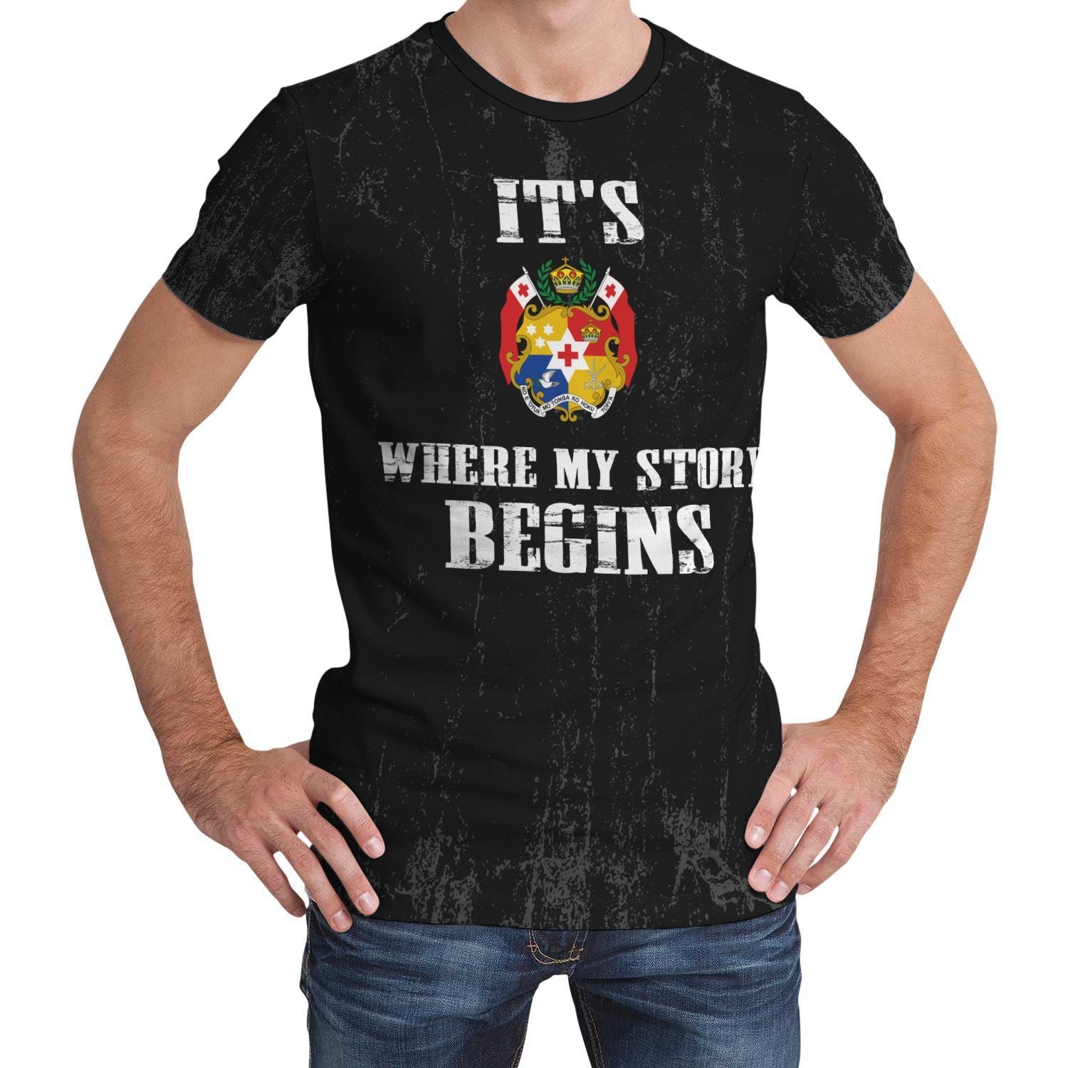 Tonga T shirt - It's Where My Story Begins - Vibe Hoodie Shop