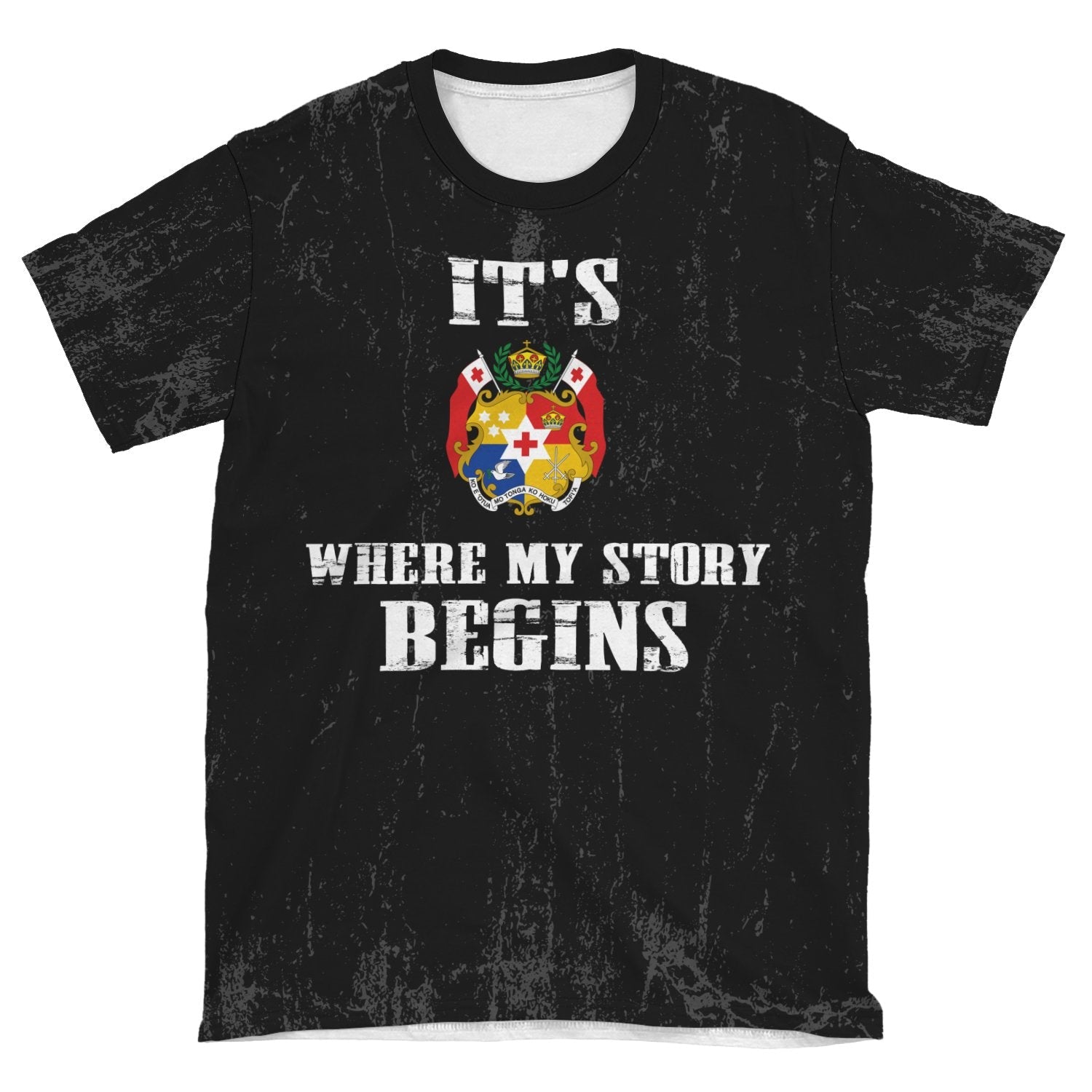 Tonga T shirt - It's Where My Story Begins - Vibe Hoodie Shop