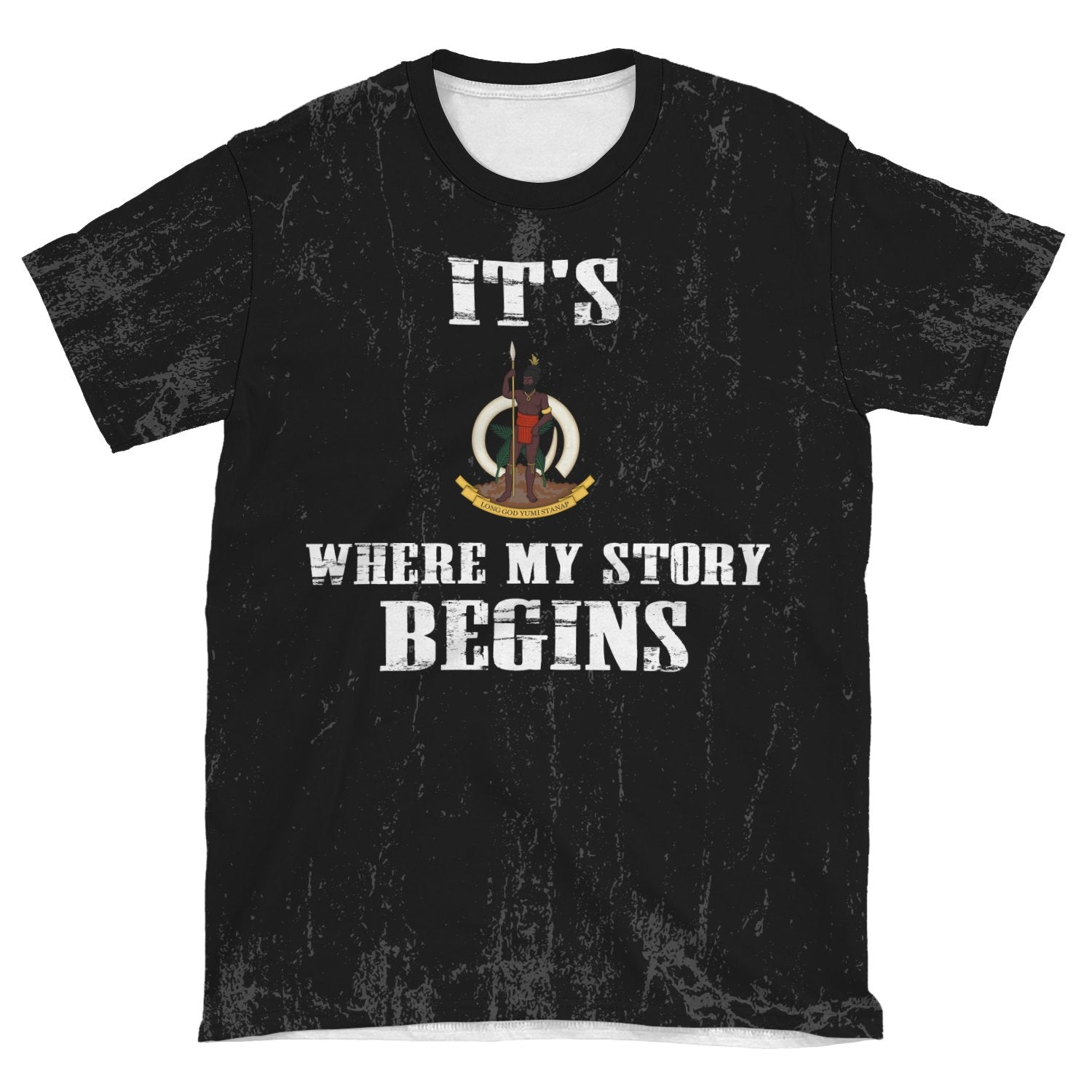 Vanuatu T shirt - It's Where My Story Begins - Vibe Hoodie Shop