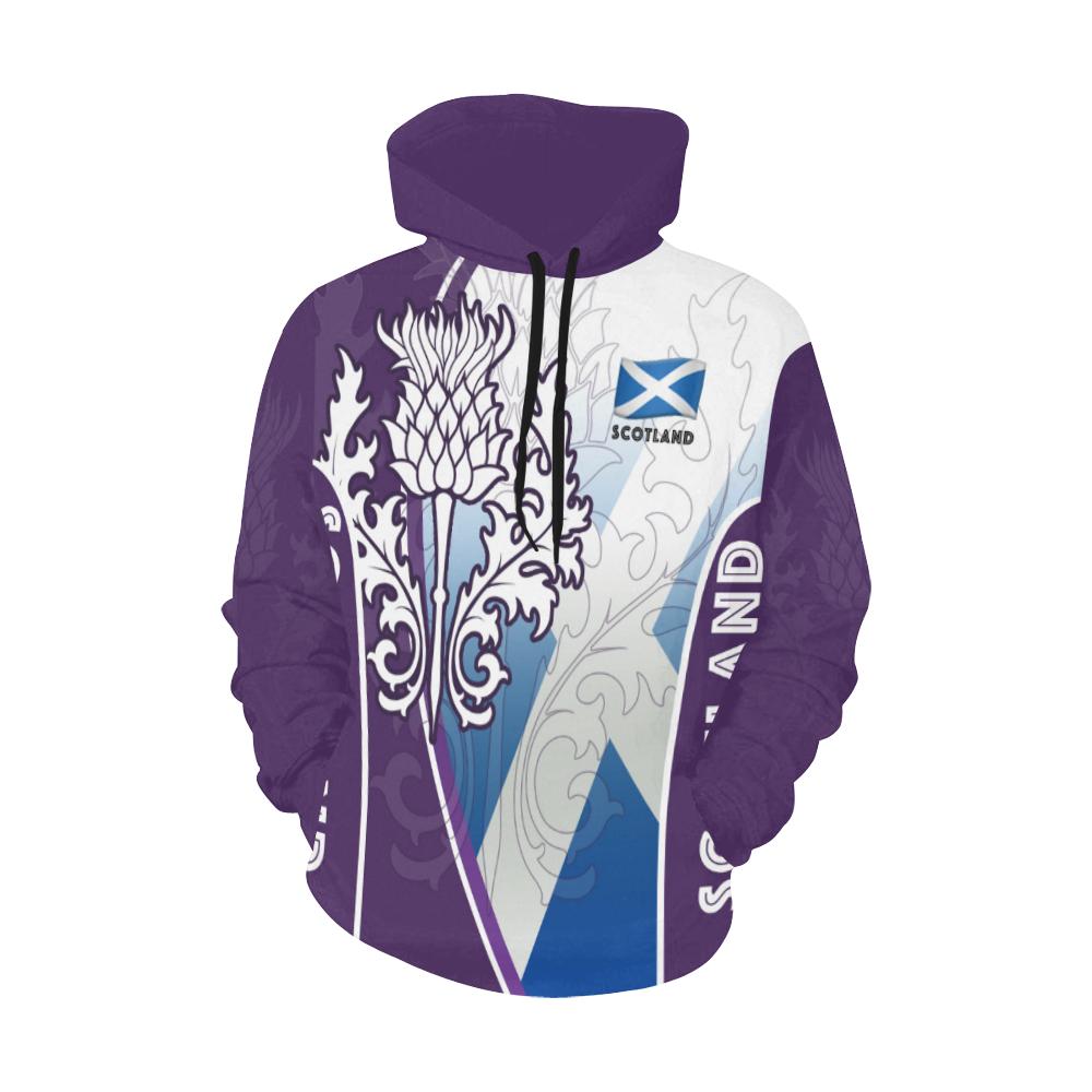 Scotland Hoodie Thistle Mix Flag - Vibe Hoodie Shop