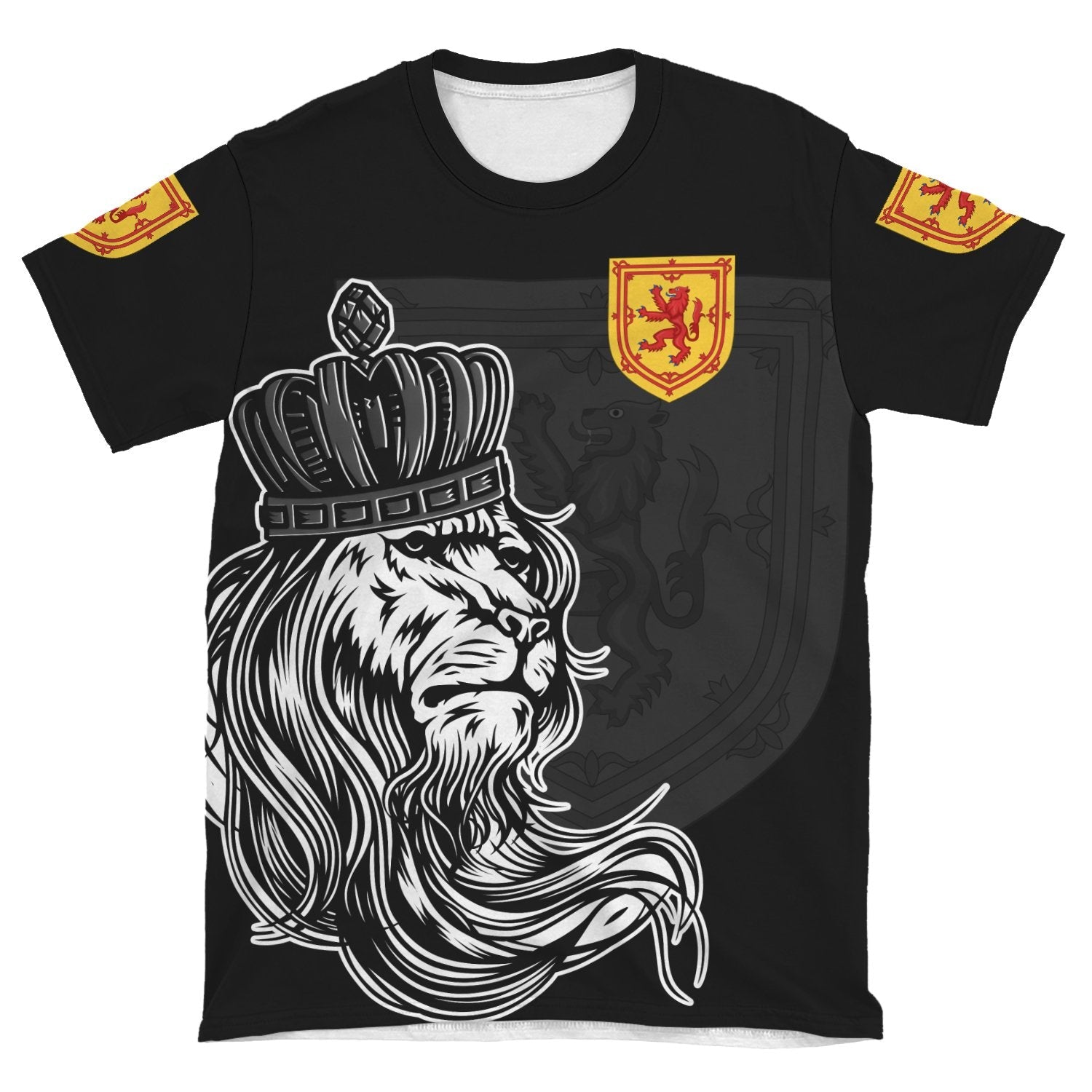 Scotland T shirt - Lion with Crown (Women's/Men's) - Vibe Hoodie Shop