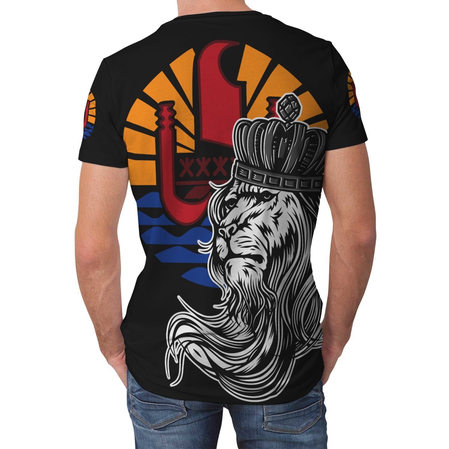 Tahiti T shirt - Lion with Crown (Women's/Men's) - Vibe Hoodie Shop