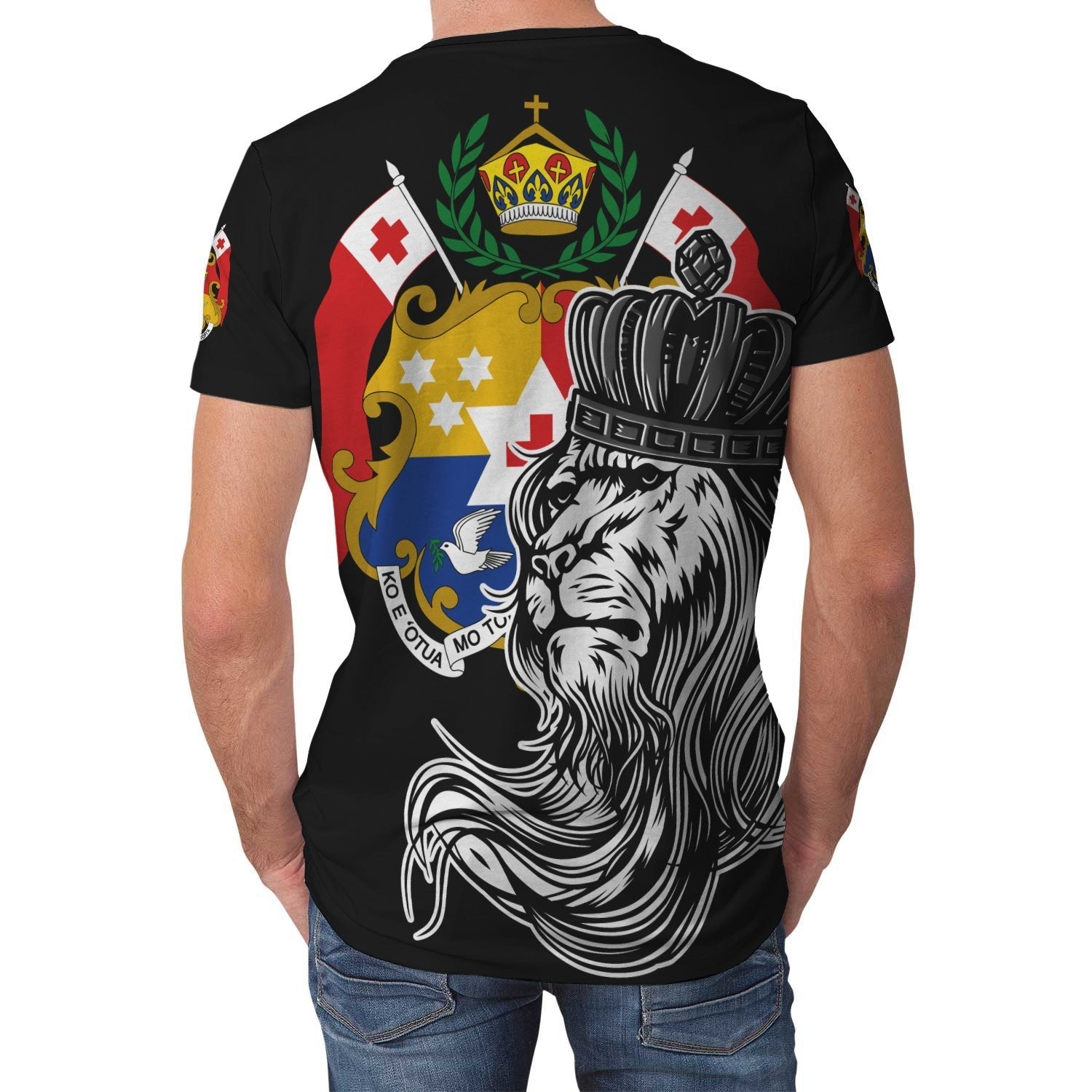 Tonga T shirt - Lion With Crown (Women's/Men's) - Vibe Hoodie Shop