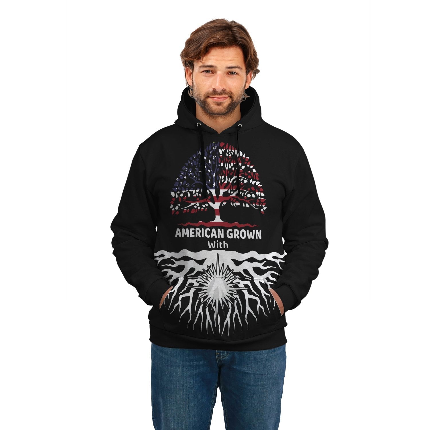 Marshall Islands T shirt - American Root - Vibe Hoodie Shop