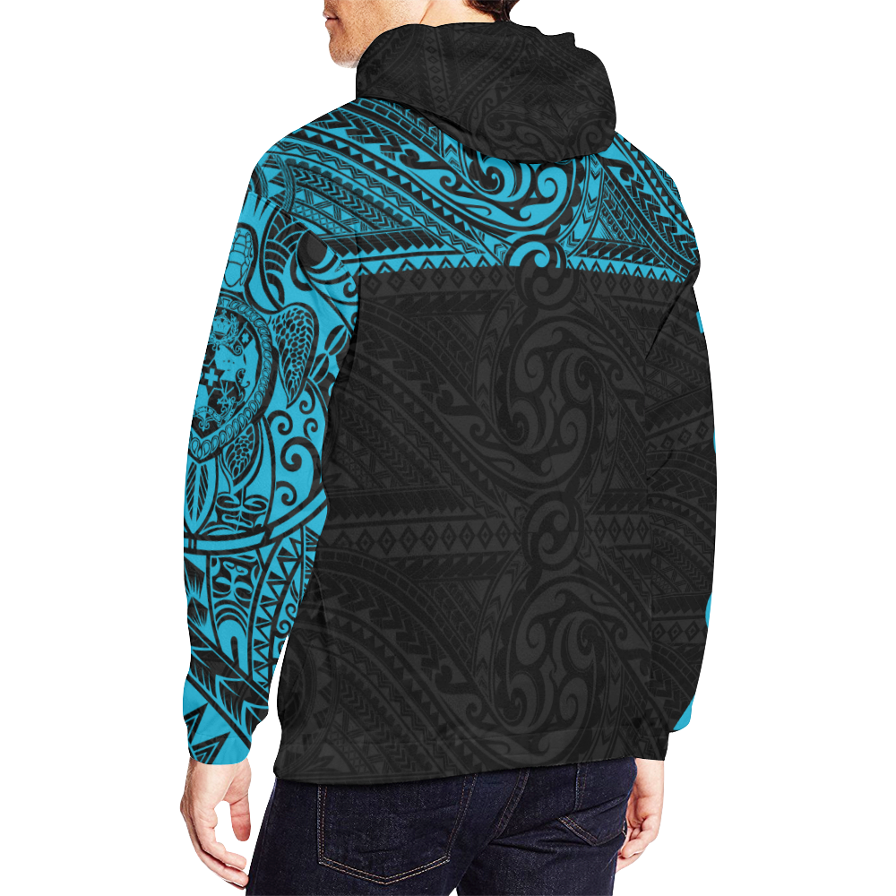 Hoodie Tonga - Turtle Coat Of Arms Polynesian Pattern - Vibe Hoodie Shop