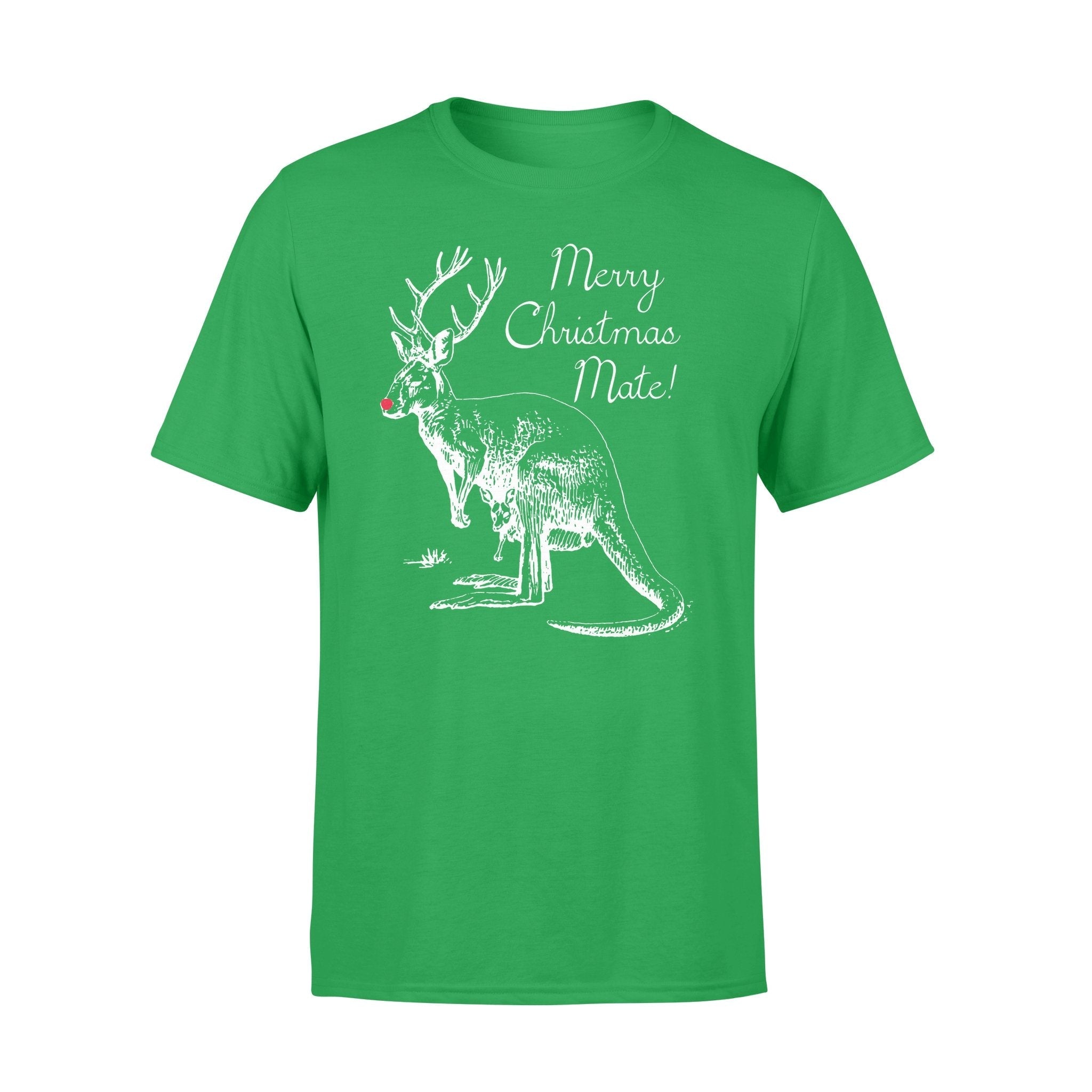 Australia Christmas T shirt - Kangaroo T shirt Merry Christmas Mate - Unisex - Vibe Hoodie Shop