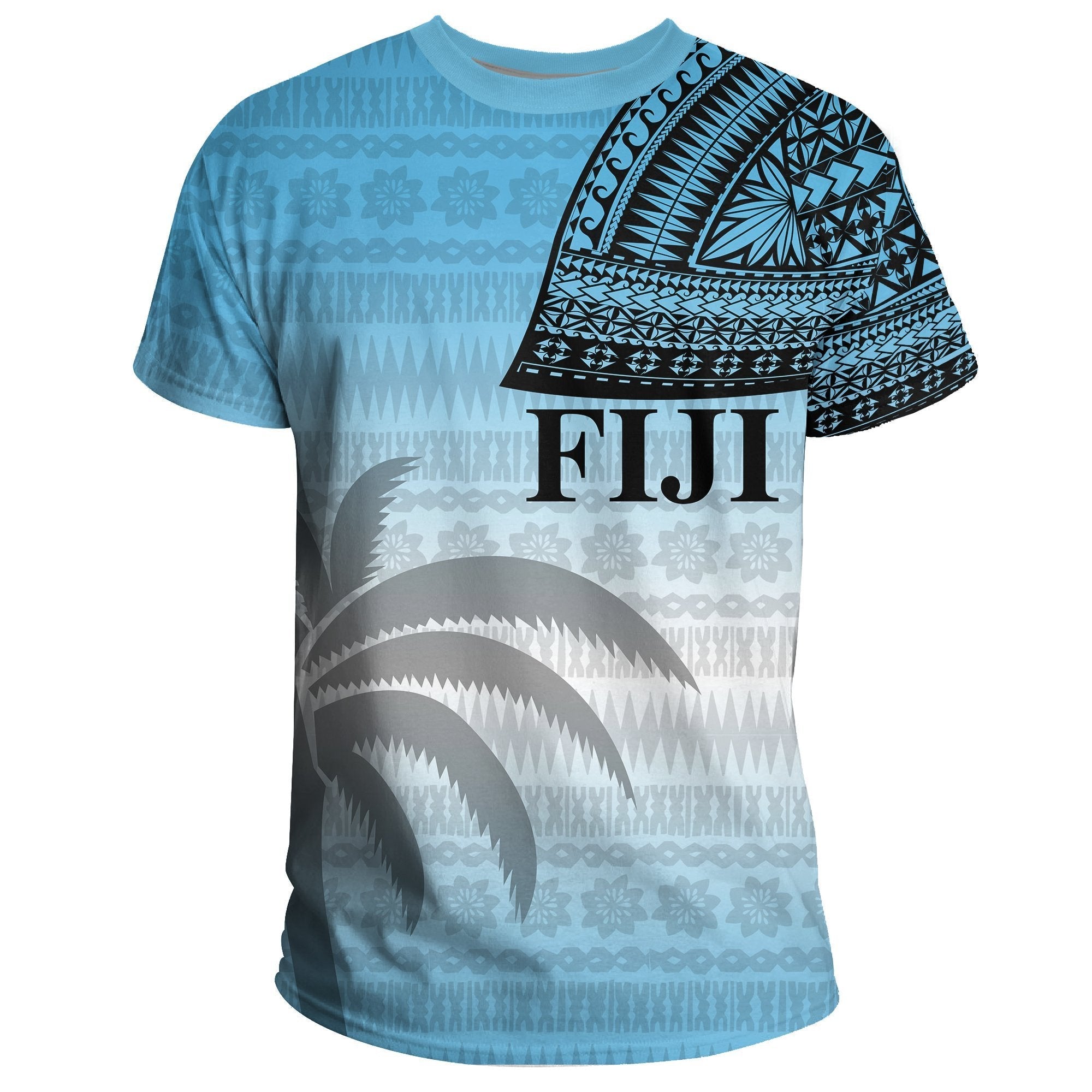 Fiji Tapa T shirt Tattoo Style - Vibe Hoodie Shop