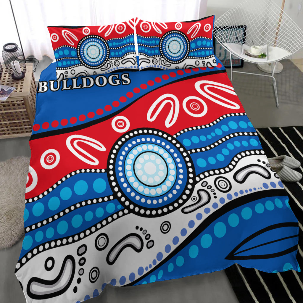 Bulldogs Indigenous Bedding Set Western - Vibe Hoodie Shop