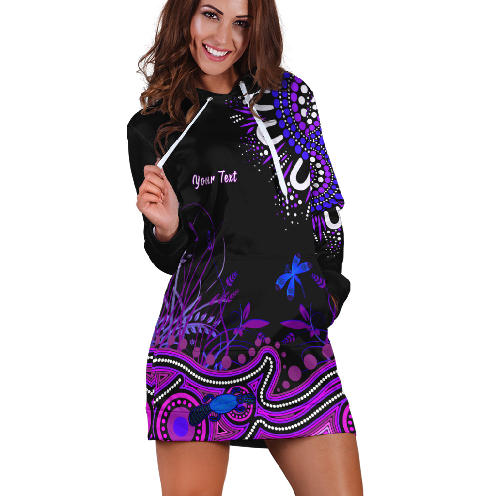 (Custom Personalised) Happy King Islands Show Hoodie Dress Aboriginal Tasmania Australia Version Purple - Vibe Hoodie Shop