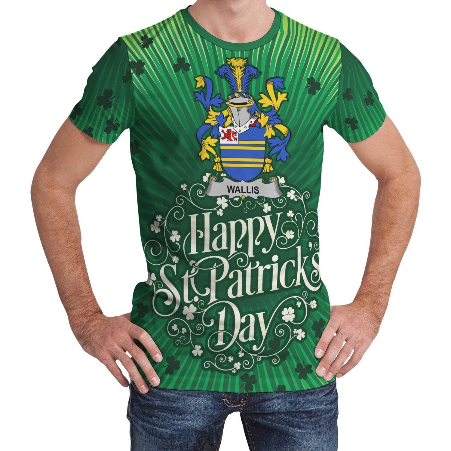 Wallis Ireland T shirt Happy Saint Patrick's Day - Vibe Hoodie Shop