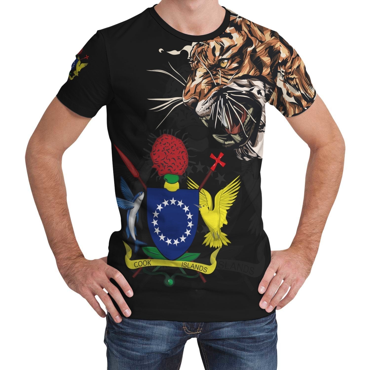 Cook Islands T shirt Tiger - Special Version - Vibe Hoodie Shop