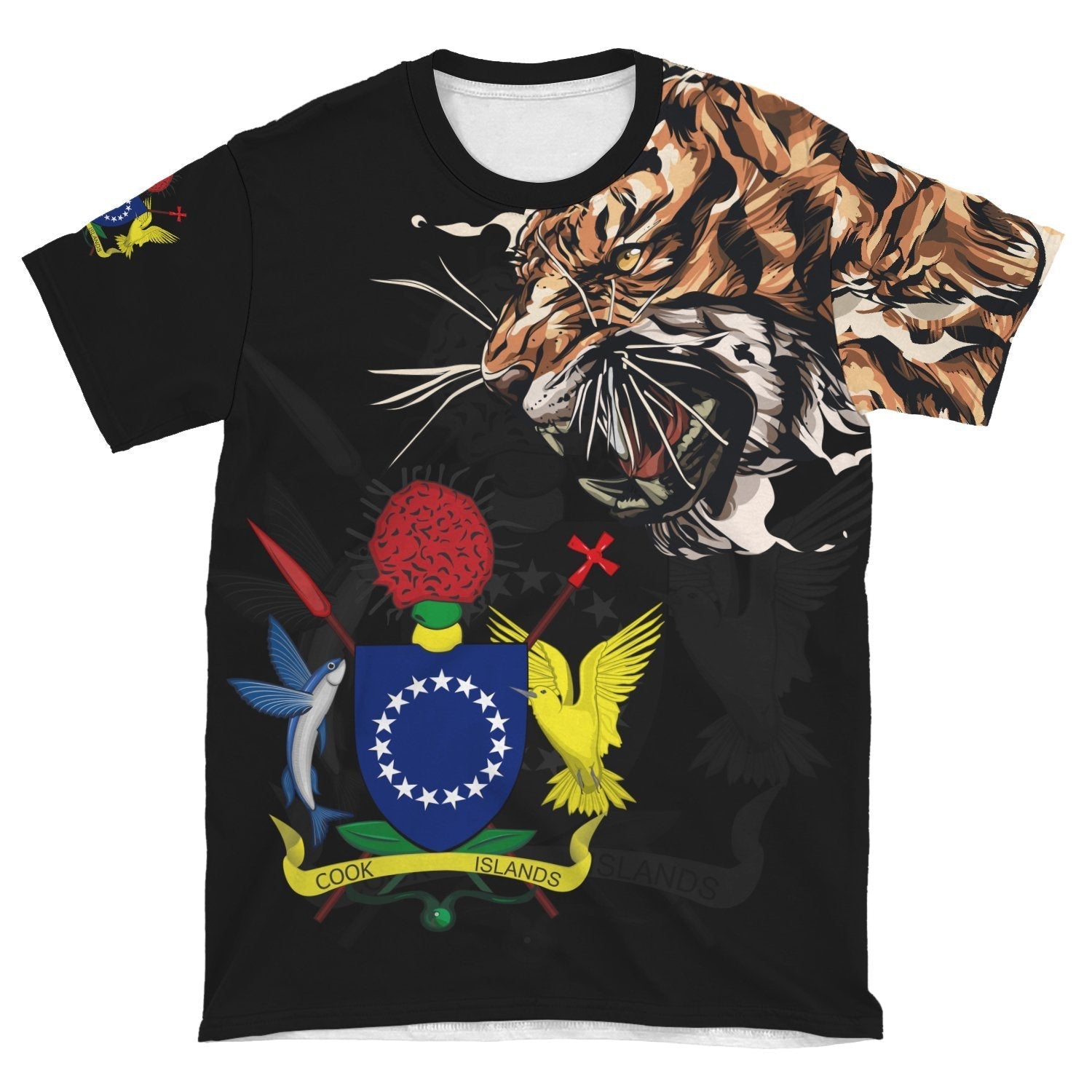 Cook Islands T shirt Tiger - Special Version - Vibe Hoodie Shop