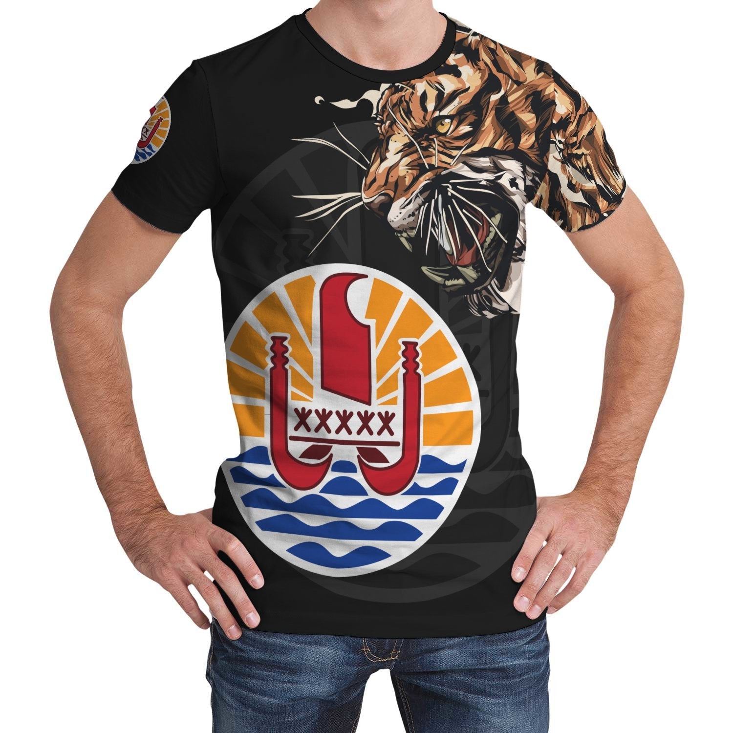 French Polynesia T shirt Tiger - Special Version - Vibe Hoodie Shop