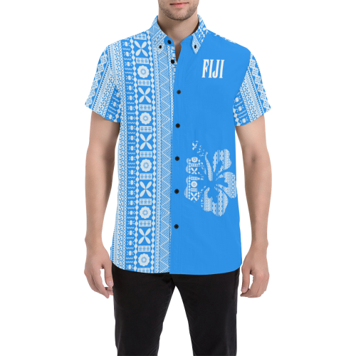 Fiji Tapa Short Sleeve Shirt - Vibe Hoodie Shop