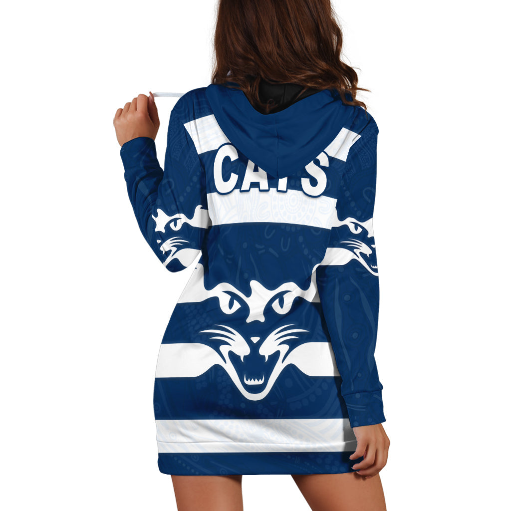 Cats Energetic Hoodie Dress Indigenous - Vibe Hoodie Shop