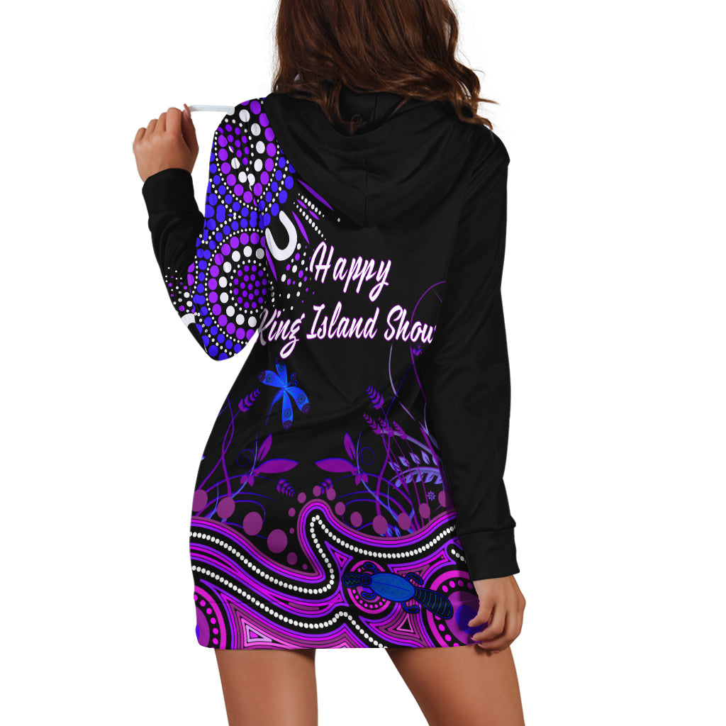 (Custom Personalised) Happy King Islands Show Hoodie Dress Aboriginal Tasmania Australia Version Purple - Vibe Hoodie Shop