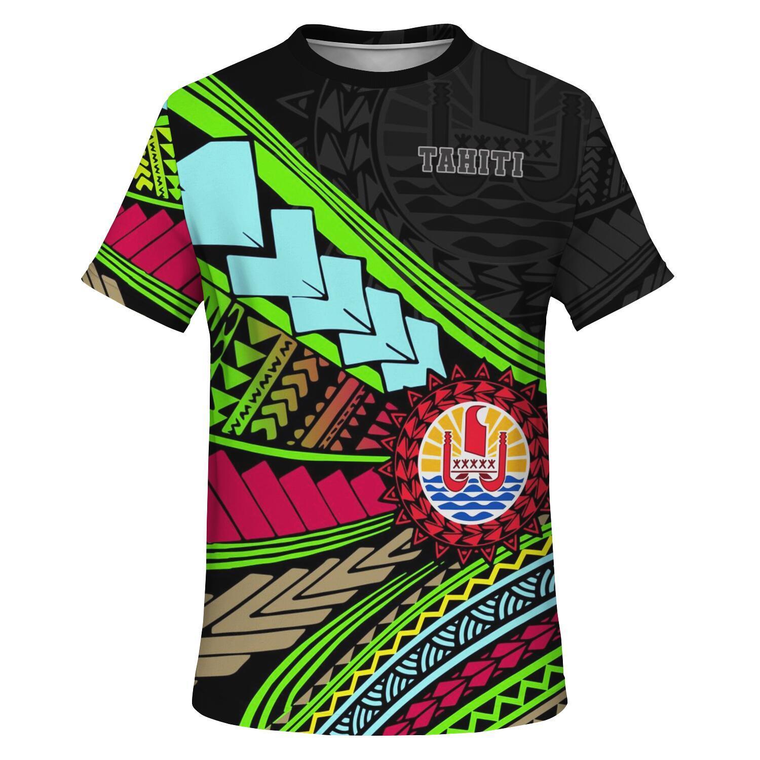 Tahiti T shirt Polynesian - Garish Style - Vibe Hoodie Shop