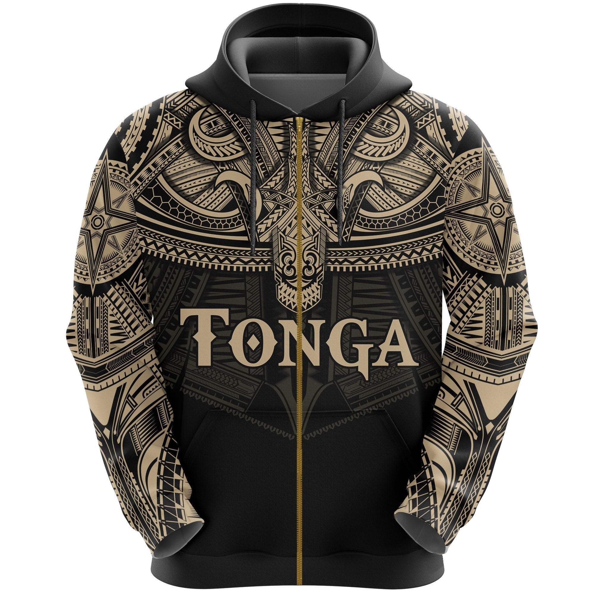 Zip Up Hoodie Best Tonga Polynesian Tattoo - Vibe Hoodie Shop