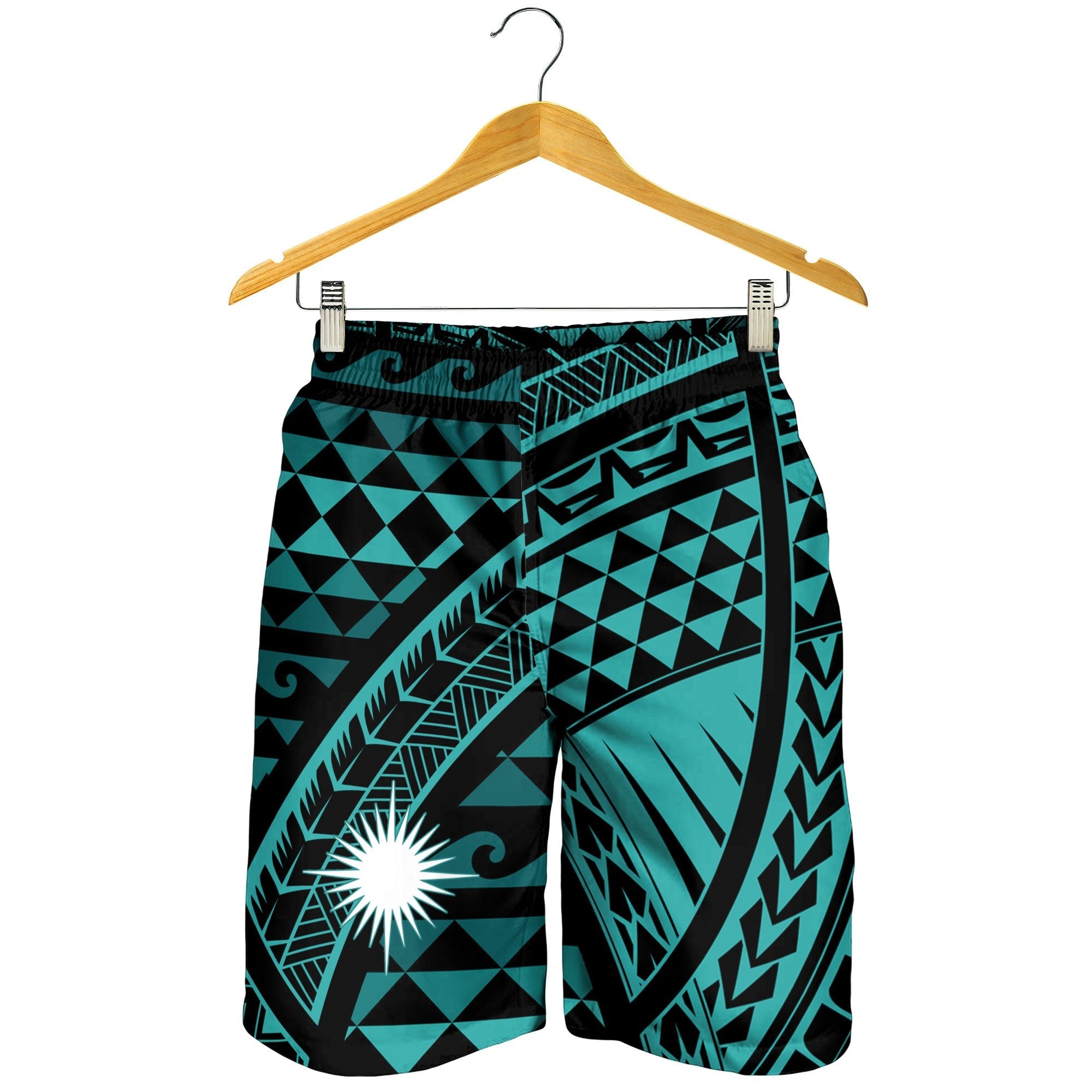 Marshall Islands Men's Short - Tribal Seamless Pattern - Vibe Hoodie Shop