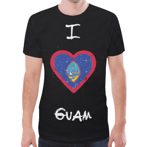 I Love Guam - Guam New All Over Print T shirt Men's/Women's - Vibe Hoodie Shop