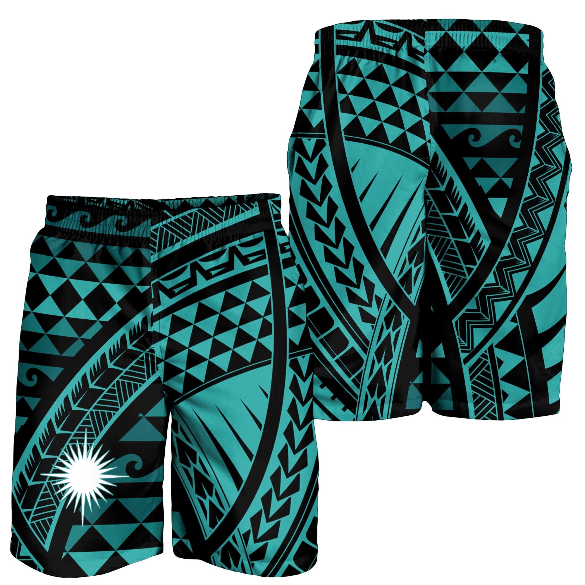 Marshall Islands Men's Short - Tribal Seamless Pattern - Vibe Hoodie Shop