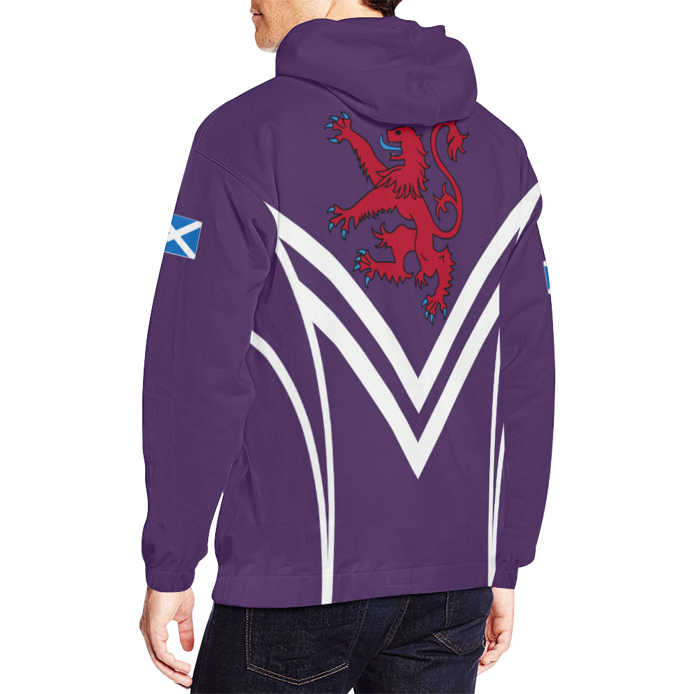 Scotland Hoodie Lion Thistle - Vibe Hoodie Shop