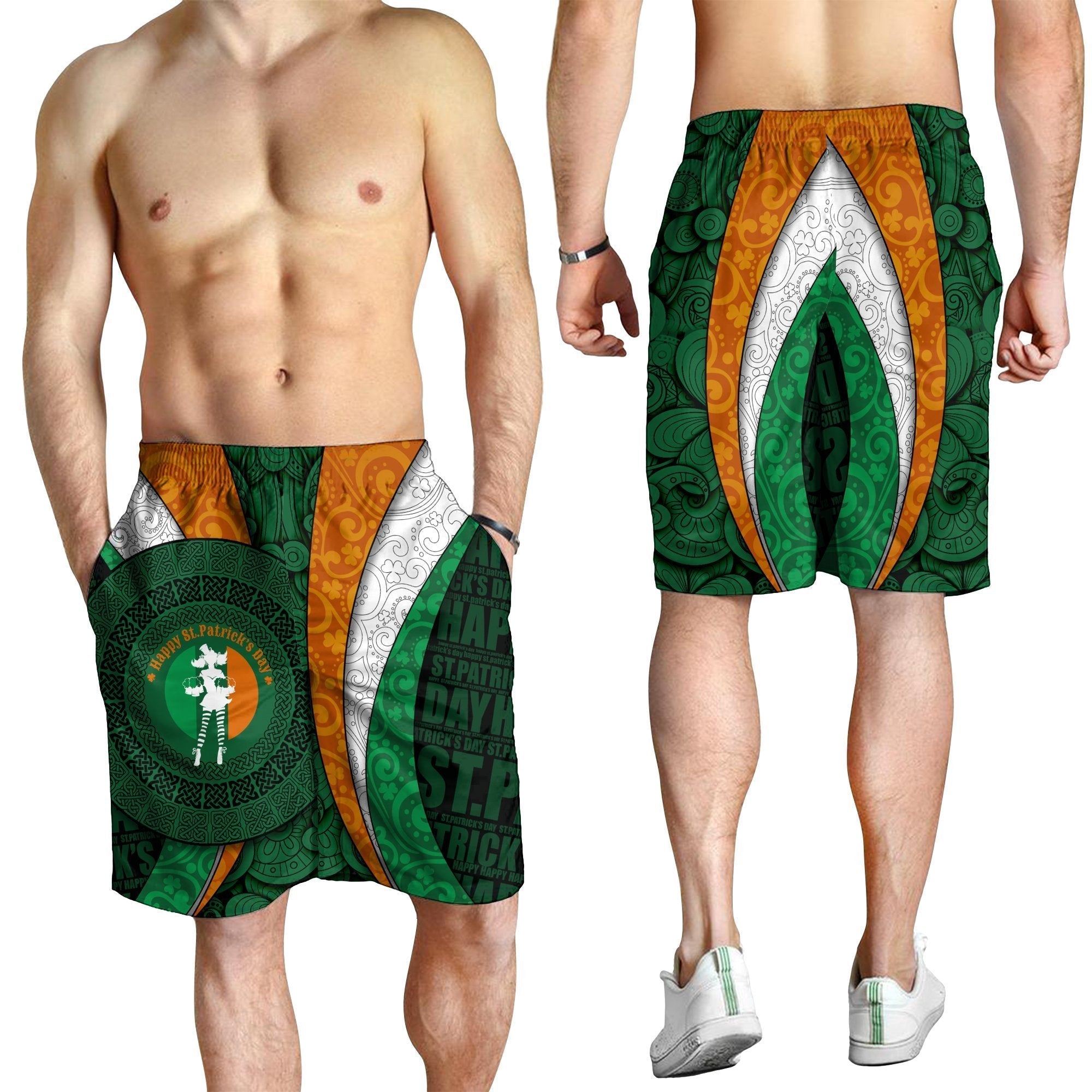 VibeHoodie Men Short - Ireland Green Partrick's Day - Vibe Hoodie Shop